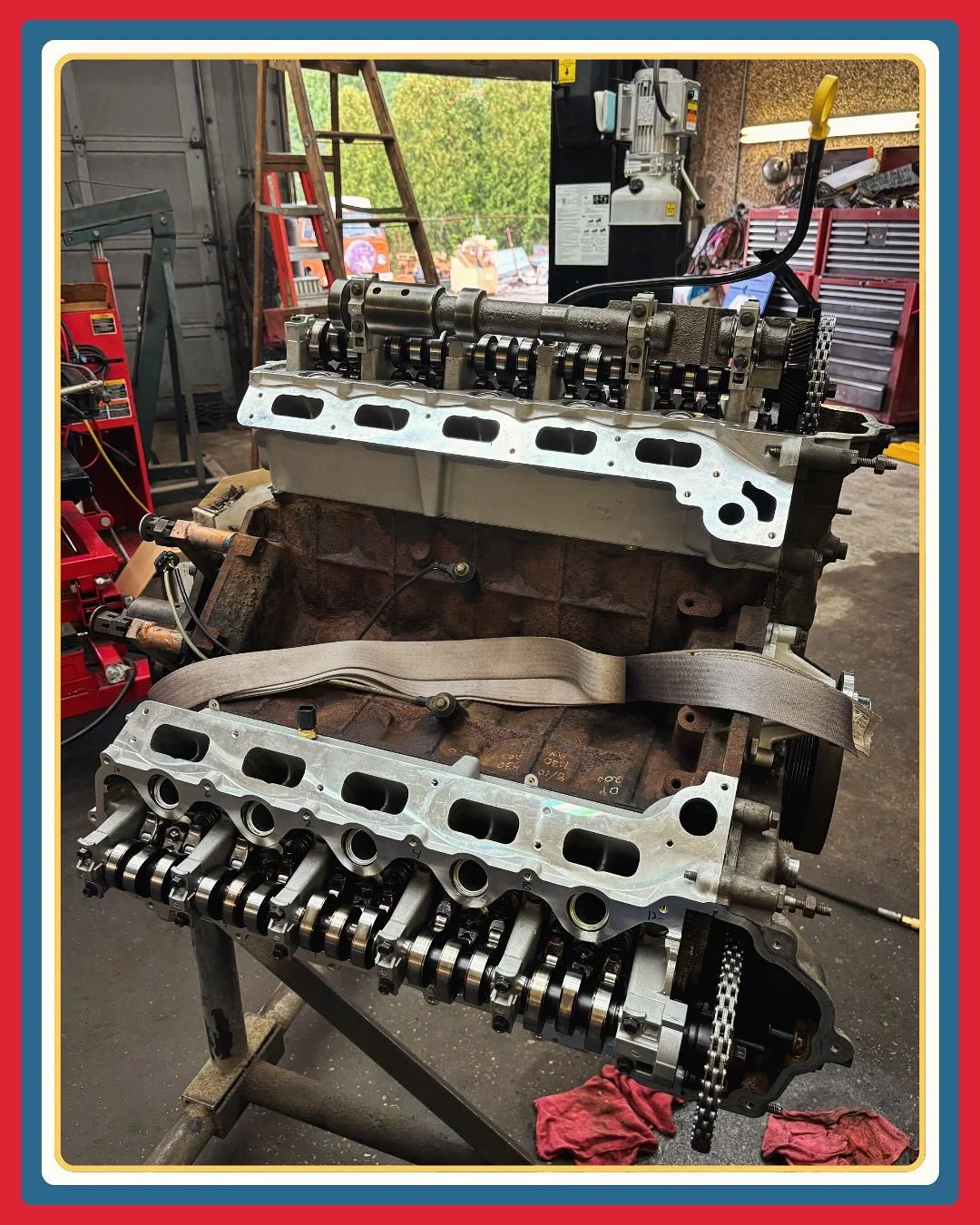 In the midst of refurbishing this motor for a 2010 Ford, check in next week to see the finished job!
#autoshop #mechaniclife #oldbridgenj #keyportni #middlesexcountynj #monmouthcountynj