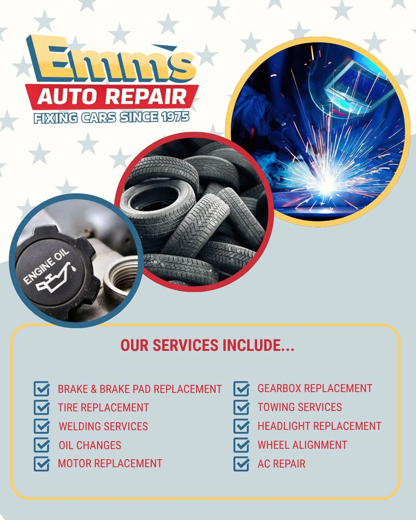 These are only a few of the many services we offer! Give us a call or visit our website to see if we can help you out 
#autorepairshop #mechaniclife #mechanic #oldbridgenj #keyportnj #monmouthcountynj #middlesexcountynj