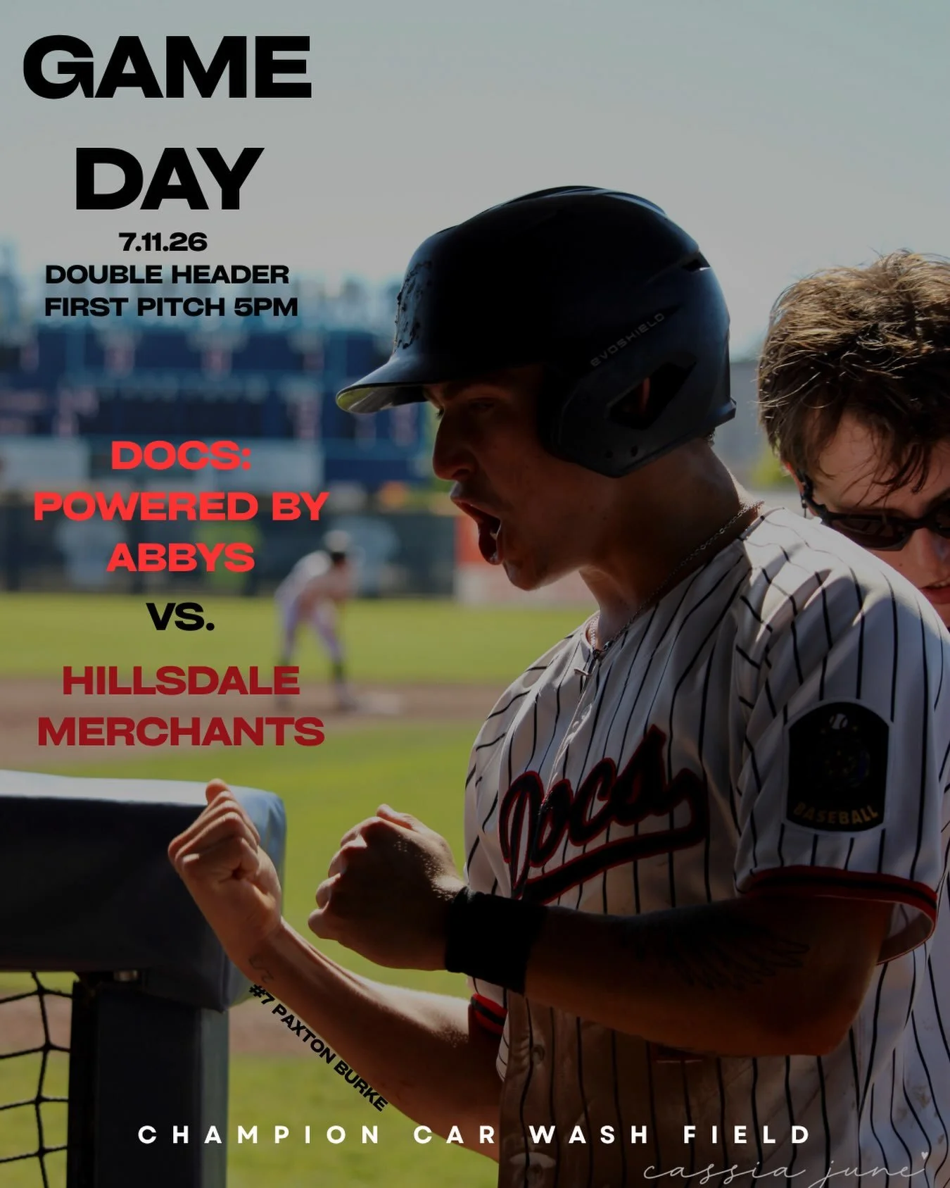 Lookin to steal a pair from the Merchants.

📍Champion Car Wash Field
⏰ 5 &amp; 7 p.m.
🆚 Hillsdale Merchants
📻 Live on 1490 The Score YouTube/Radio

#GoDocs