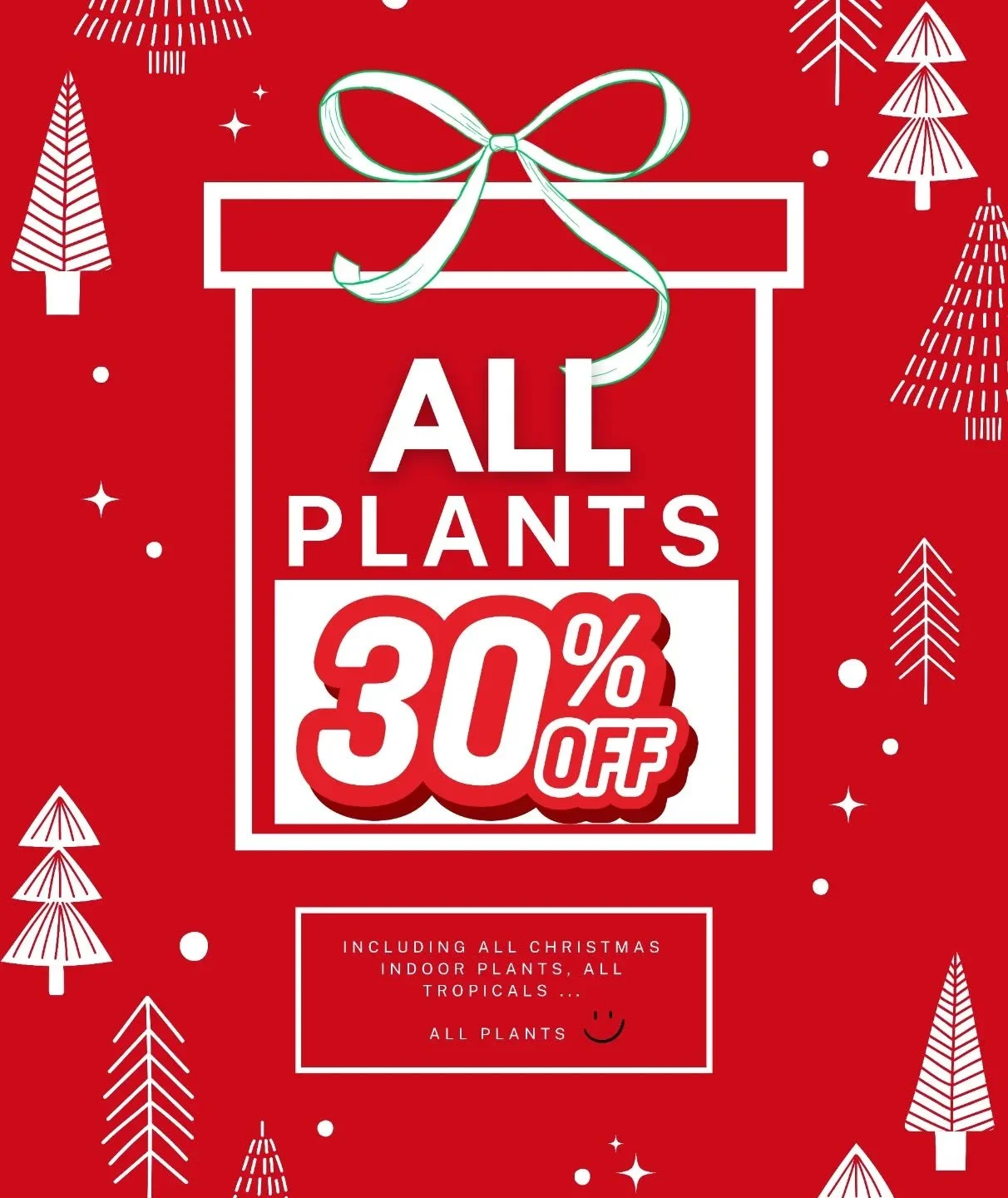 Yes indeedy, you read that right! 
Get these gorgeous plants into your home! 🪴🏃&zwj;♀️

#Sale #plantsale #MeafordOntario #ChristmasSale #Gifts #TeacherGifts