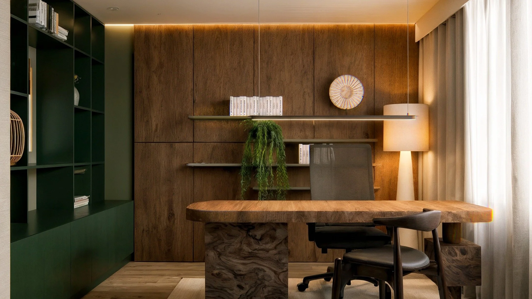 Panoramika

Una reforma donde el proyecto interior se construye a partir de la materialidad y la continuidad espacial. La madera aparece como elemento estructurante del interior: paneler&iacute;as, mobiliario fijo y piezas a medida que organizan los 