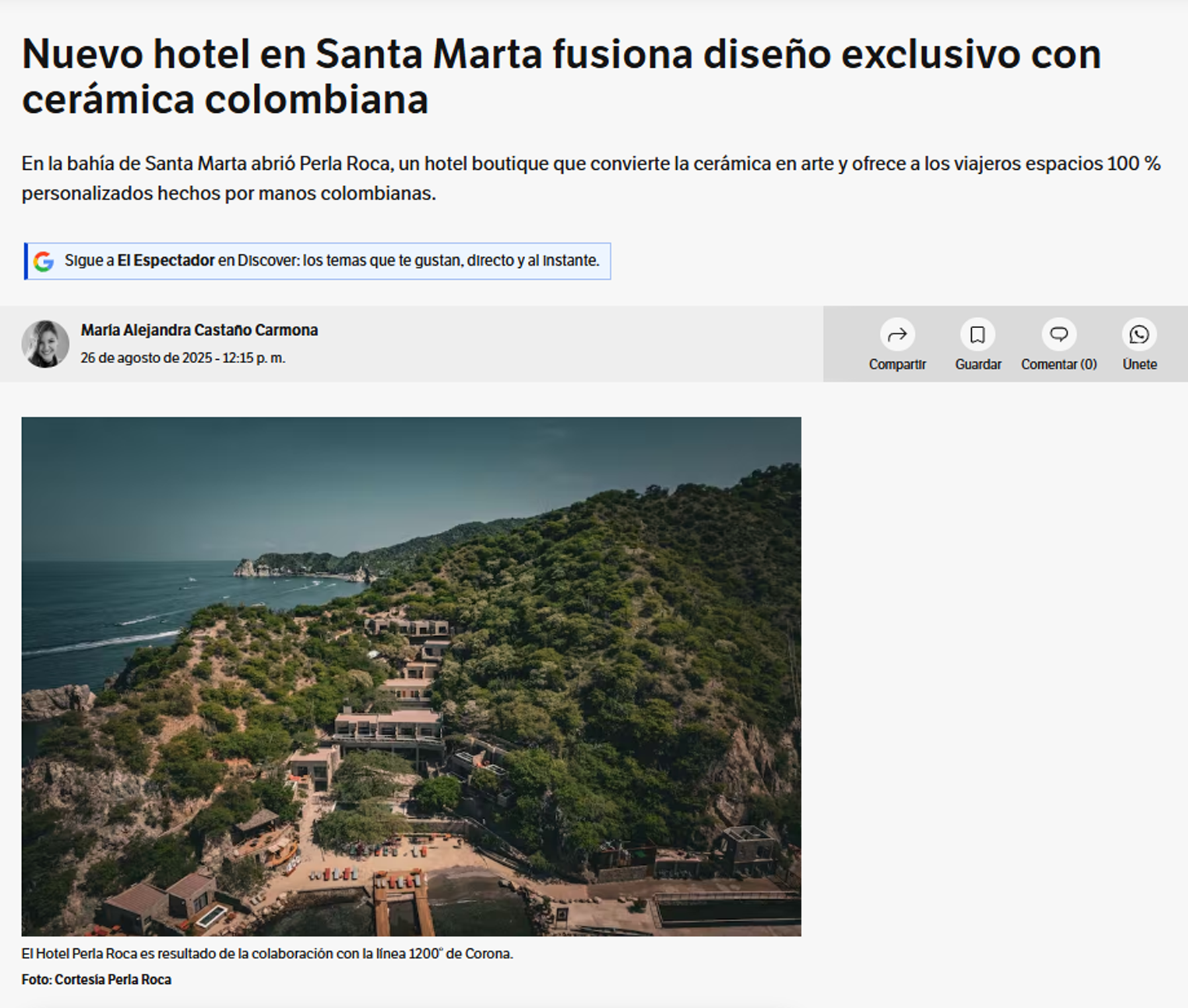 Perla Roca: El Espectador
