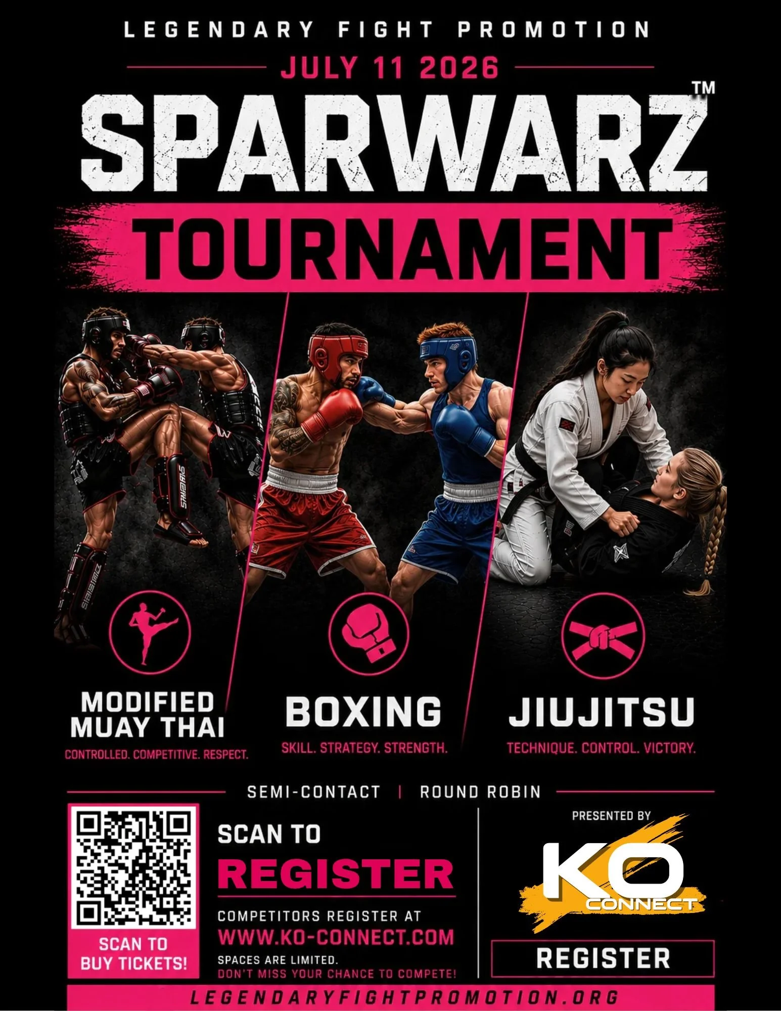 SparWarz Tournament Promo Poster