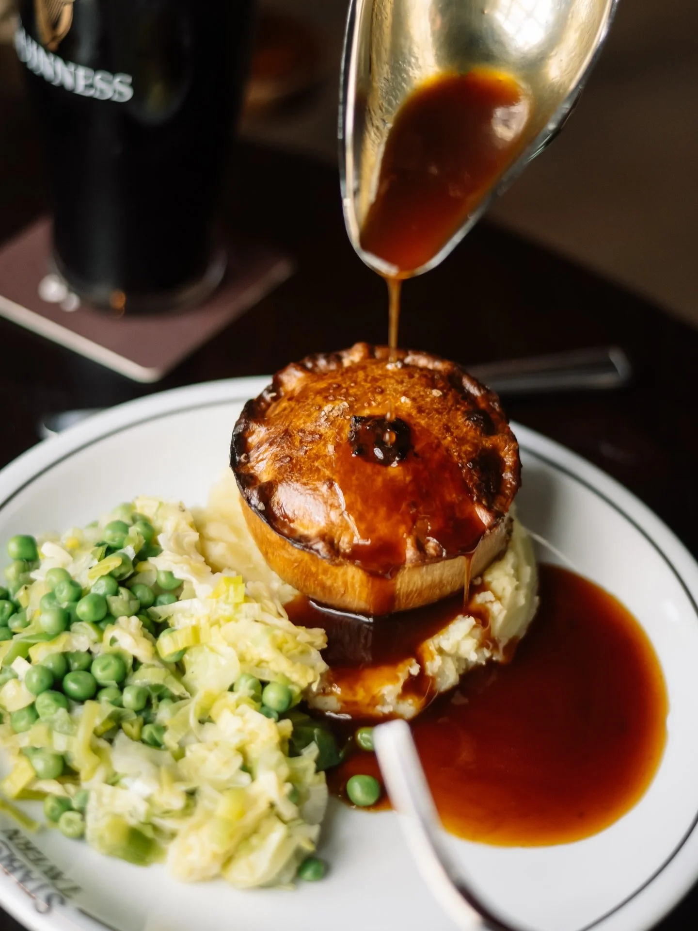 Golden crusts, slow comfort, and everything made from scratch.

Our pies are hand-filled, rich, and baked fresh with the kind of care you can taste. Think deep, malty beef &amp; barley in Guinness gravy, comforting chicken &amp; leek with creamed oni