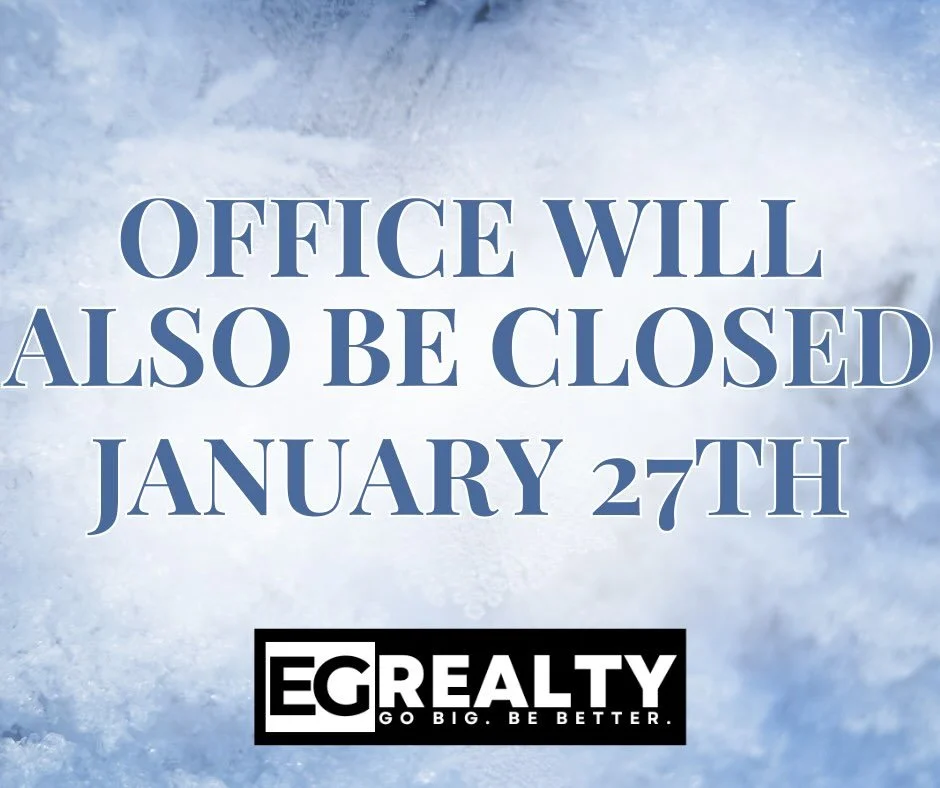 ❄️ Our Offices will also be Closed &ndash; January 27th ❄️
Stay warm and stay safe!!