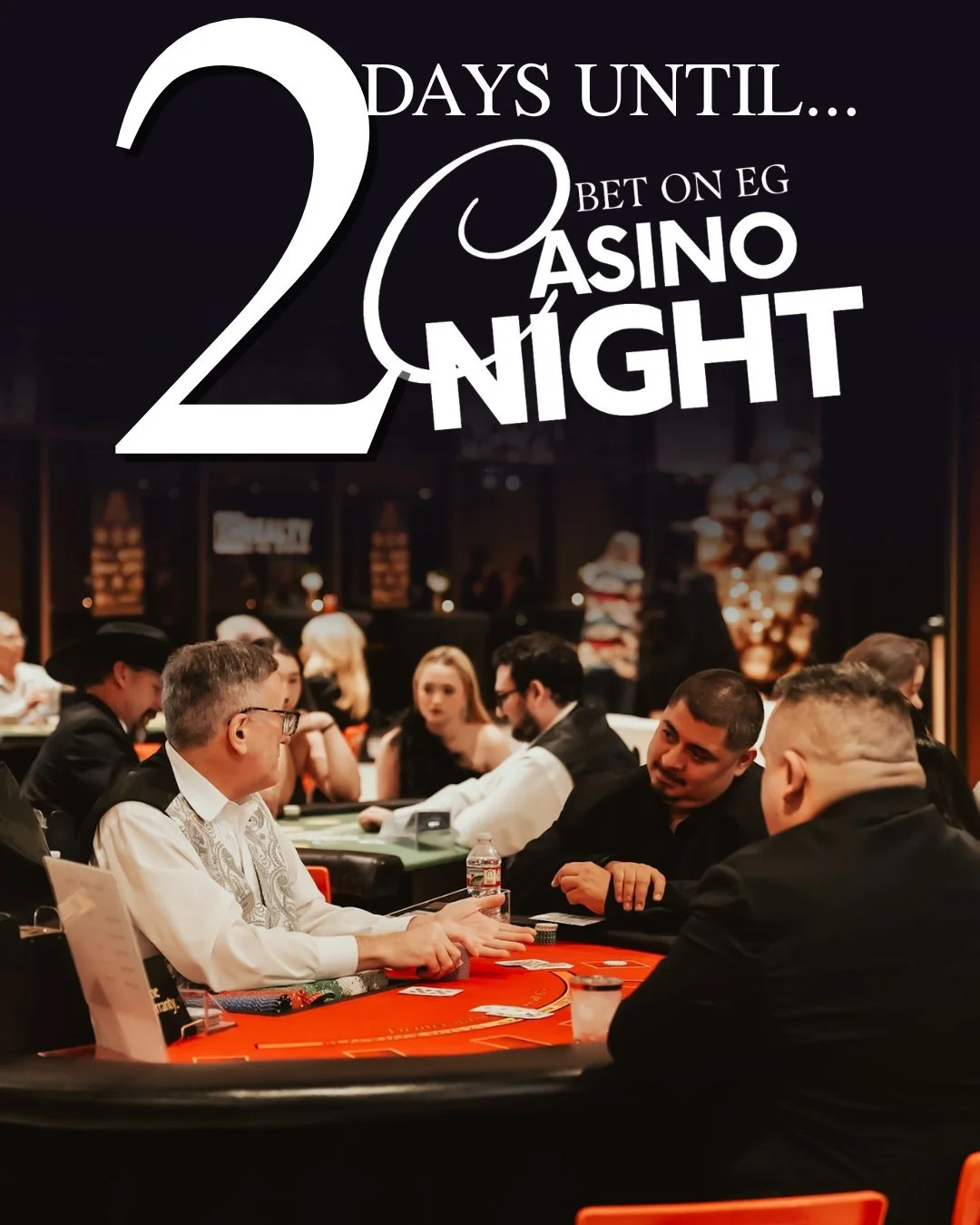 The countdown is getting serious&hellip;
Just 2 days until we go all in at our 3rd Annual Casino Night🖤