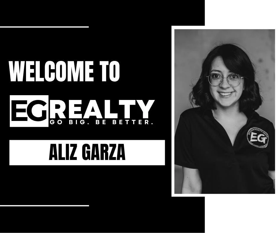 Please join us in welcoming Aliz Garza to EG Realty!

"Hi, I&rsquo;m Aliz! I&rsquo;m a wife, a mom, and a real estate agent with over 5 years of experience helping families and individuals step into homeownership.
I truly love what I do&mdash;th