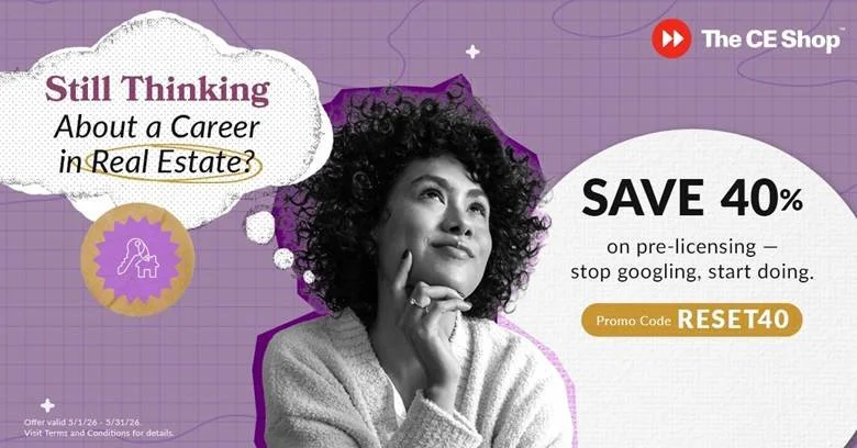 If you&rsquo;ve been saying &ldquo;I&rsquo;ve been thinking about getting into real estate&hellip;&rdquo;, this is your sign. You don&rsquo;t need perfect timing; you need a starting point. Flexible, online courses make it easier than ever to take th