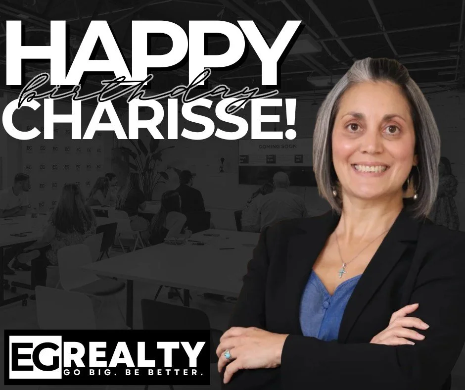 Happy Birthday, Charisse!!🎉 We&rsquo;re so grateful to have you as part of the EG family. Wishing you a year full of big wins, happy clients, and even bigger closings.