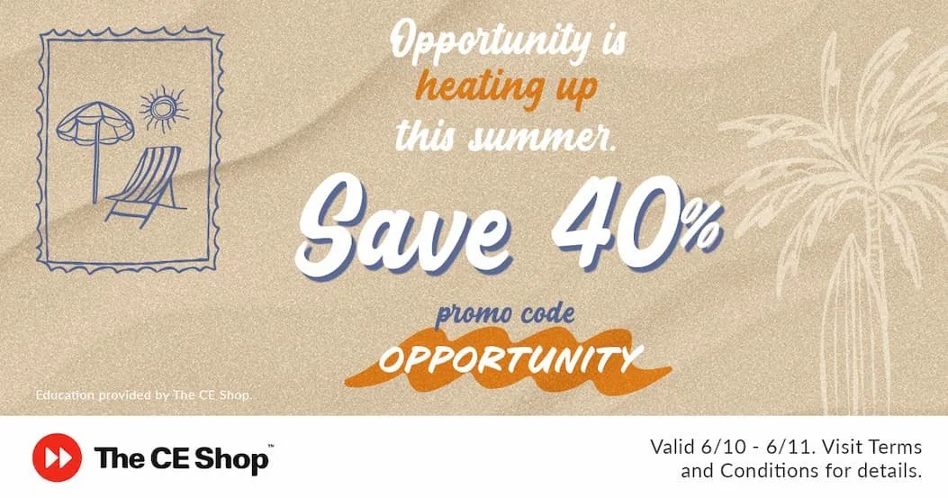 For Opportunity is heating up &mdash; and now&rsquo;s the time to invest in your career. For 2 days only, save 40% on Pre-Licensing and Continuing Education when you visit https://EGRealty.TheCEShop.com  and use code OPPORTUNITY. Stay compliant, stay