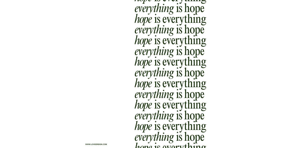 HOPE: When Today Feels Heavy