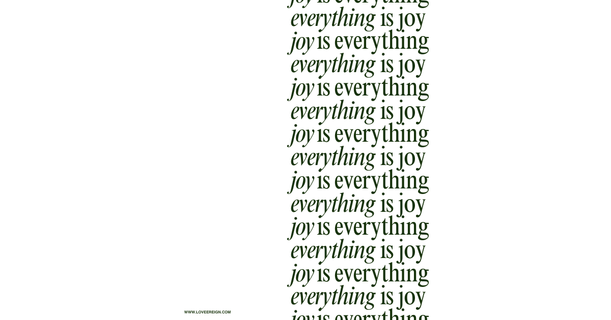 JOY: When You Need a Little Light