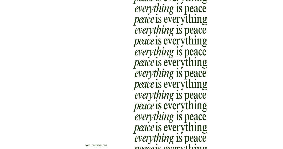 PEACE: When Your Mind Feels Loud