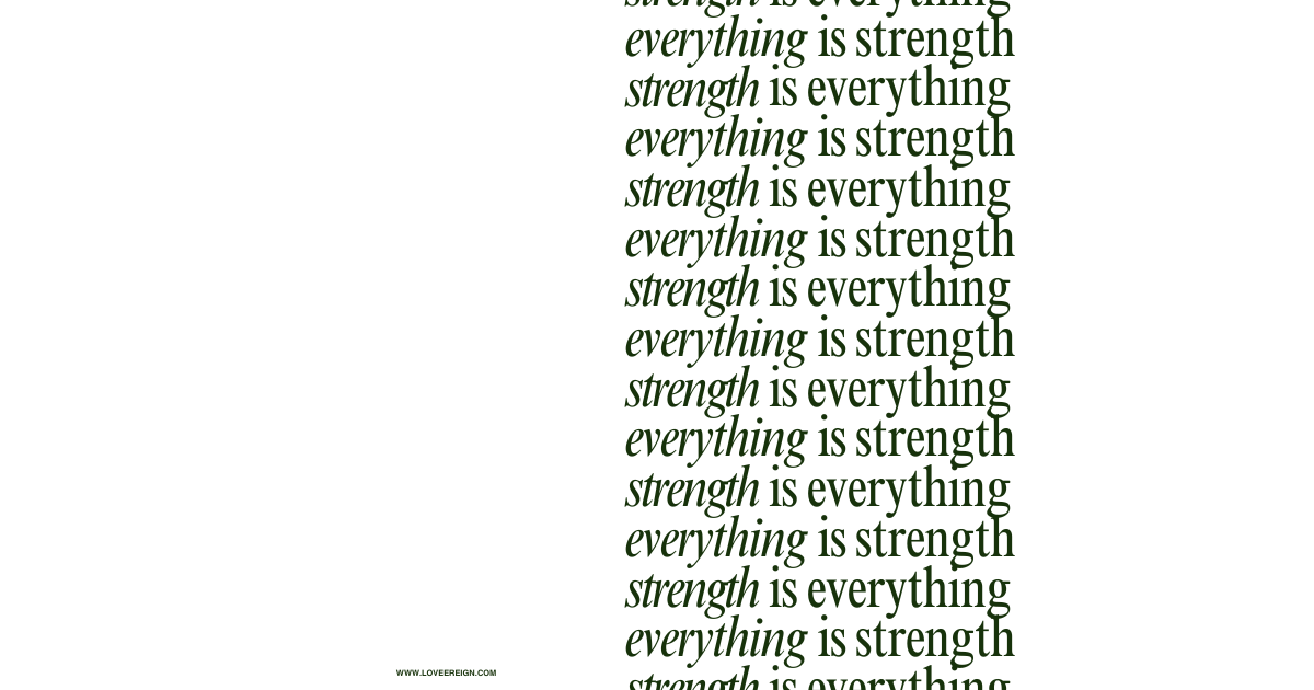 STRENGTH: When You Need to Keep Going