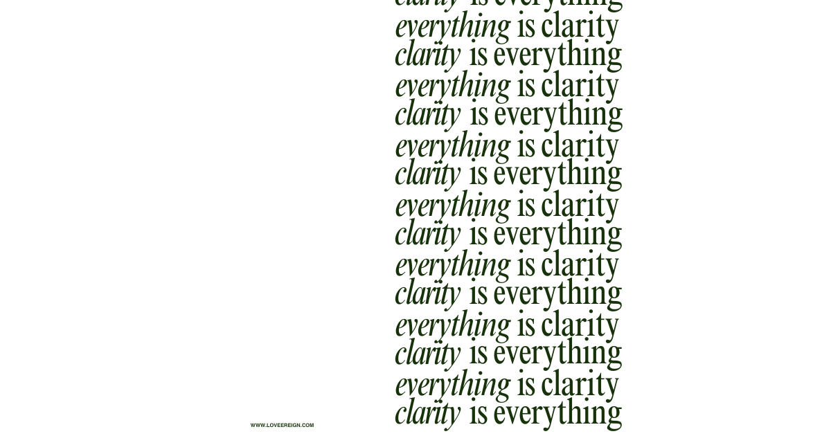CLARITY: When You Do Not Know What Comes Next