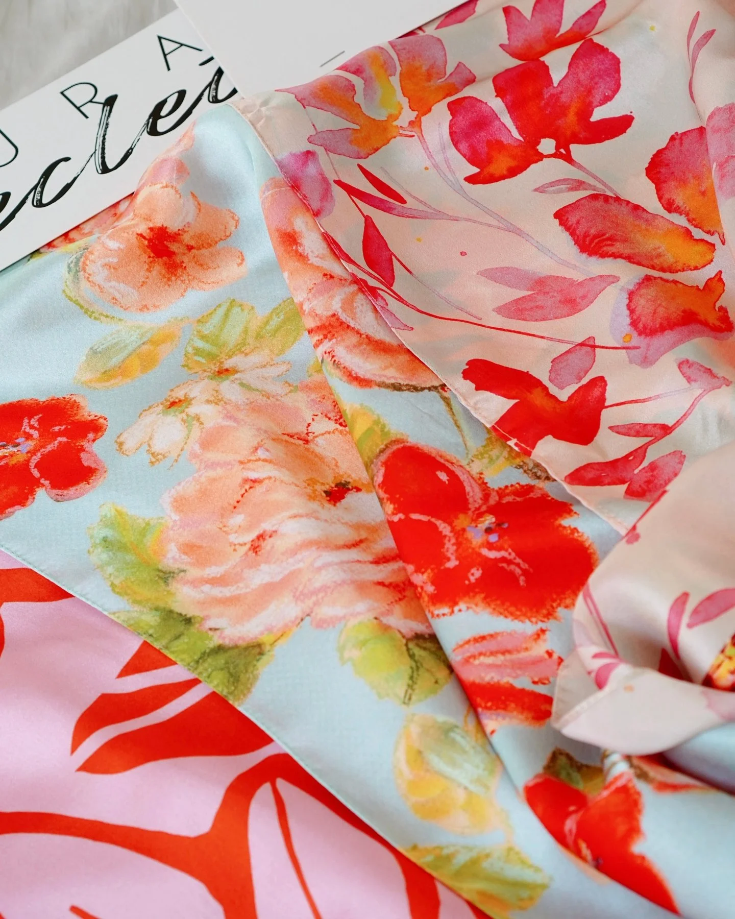 Imagine this on a silk scarf. A resort dress. A summer tote. 🛍️

That's the magic of Curated Eclectic prints &mdash; they're designed to live boldly on product. Each original artwork is available for commercial licensing, so your team can bring it t