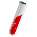Test tube with red liquid emoji