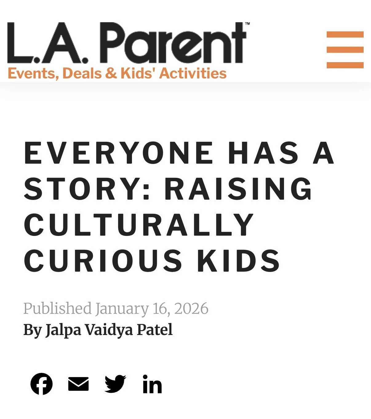 everyone has a story: how to raise culturally curious kids