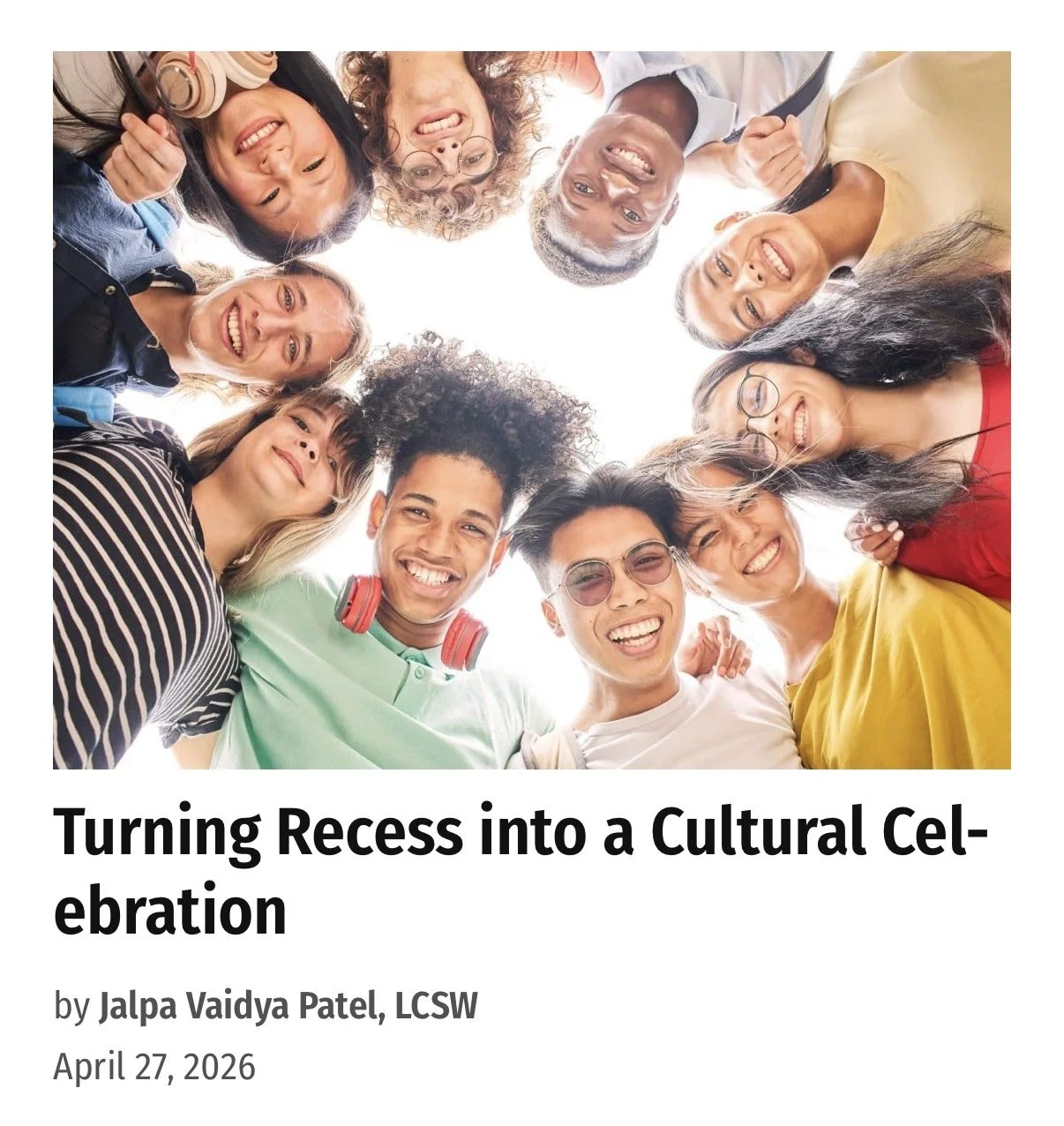 Turning Recess into a Cultural Celebration