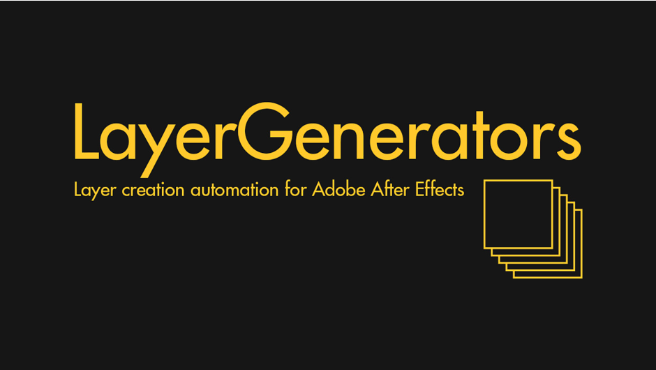 LayerGenerators for Adobe After Effects by Motion Boutique