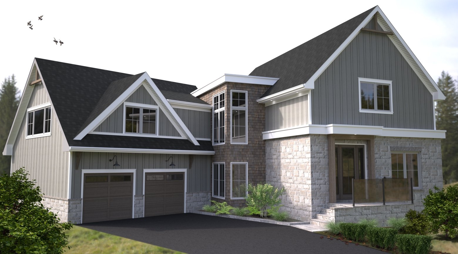 design by Crowned Oak Design Build and Care Engineering - model and rendering by ius studio