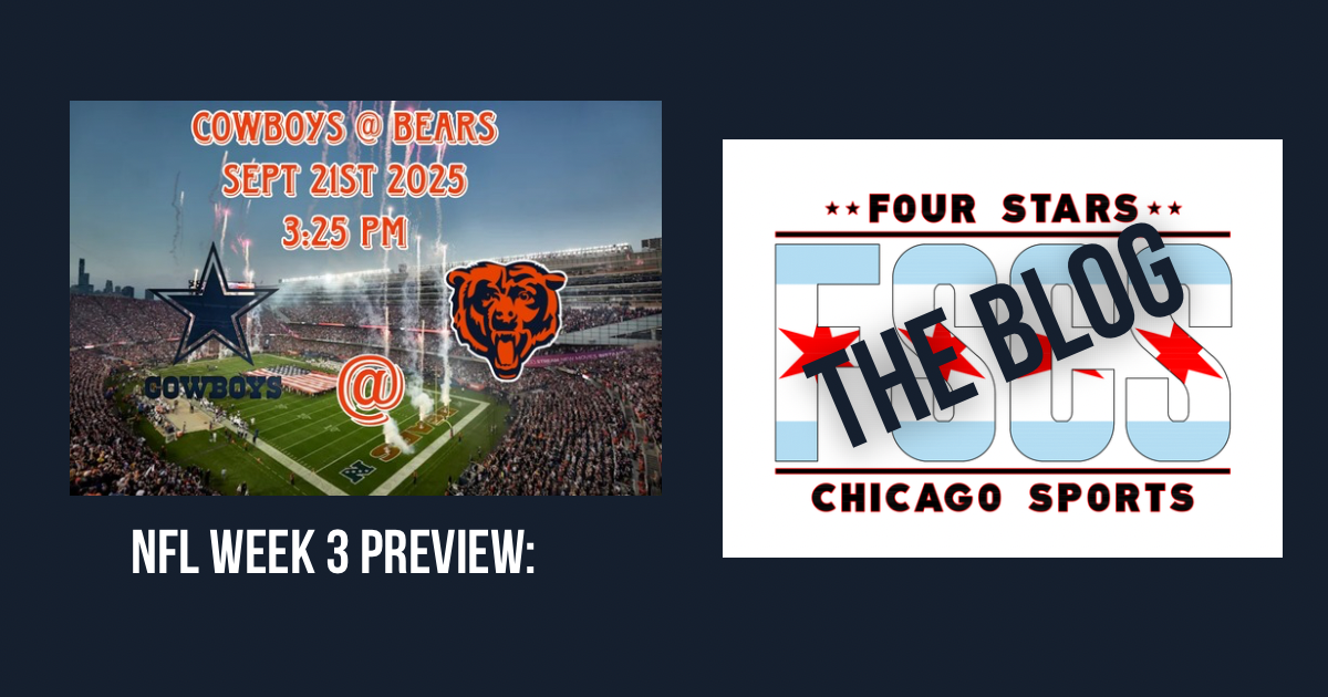 Week 3 Showdown: Cowboys (1-1) at Bears (0-2) Gut Check time on the Lakefront
