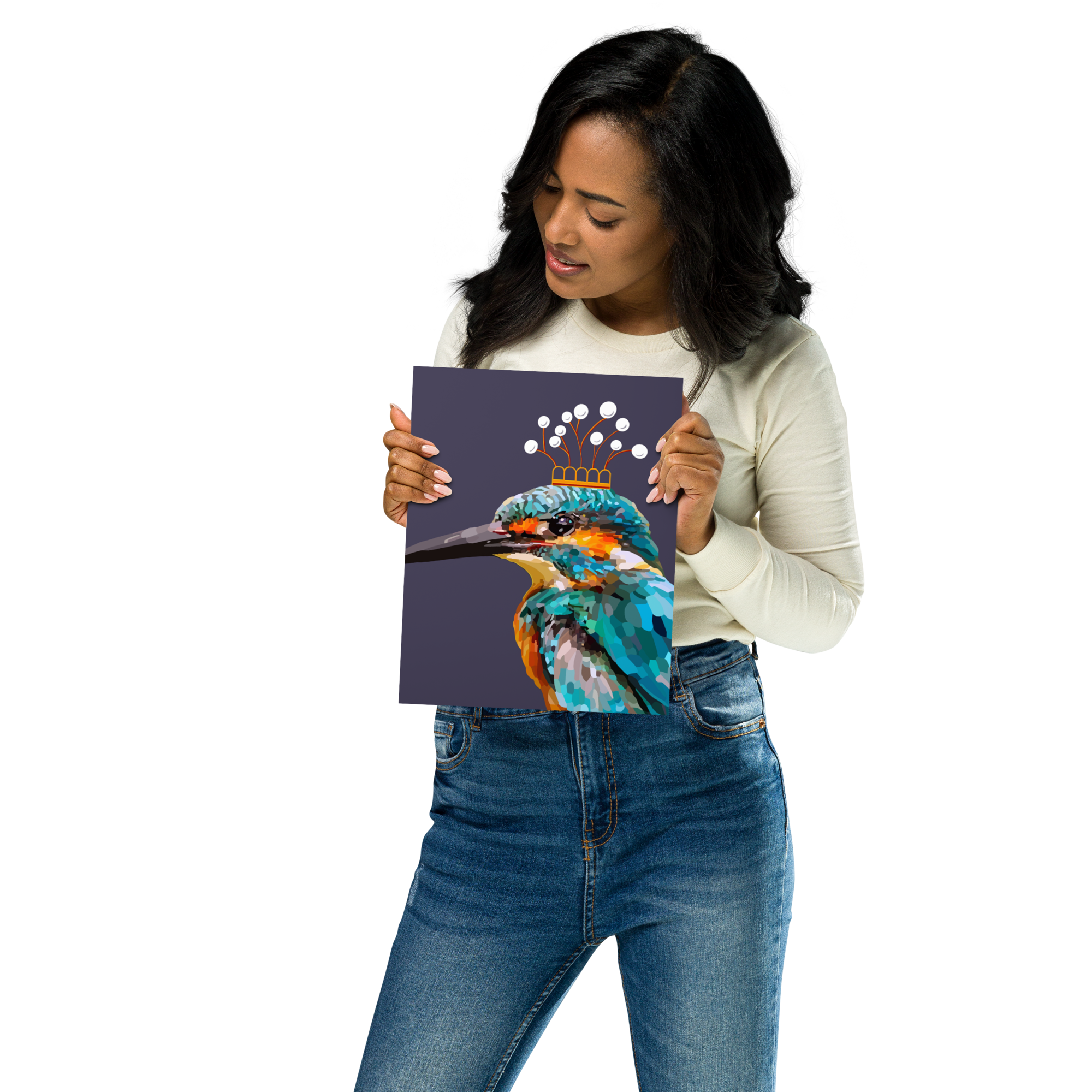 Crowned Kingfisher 8x10 Print