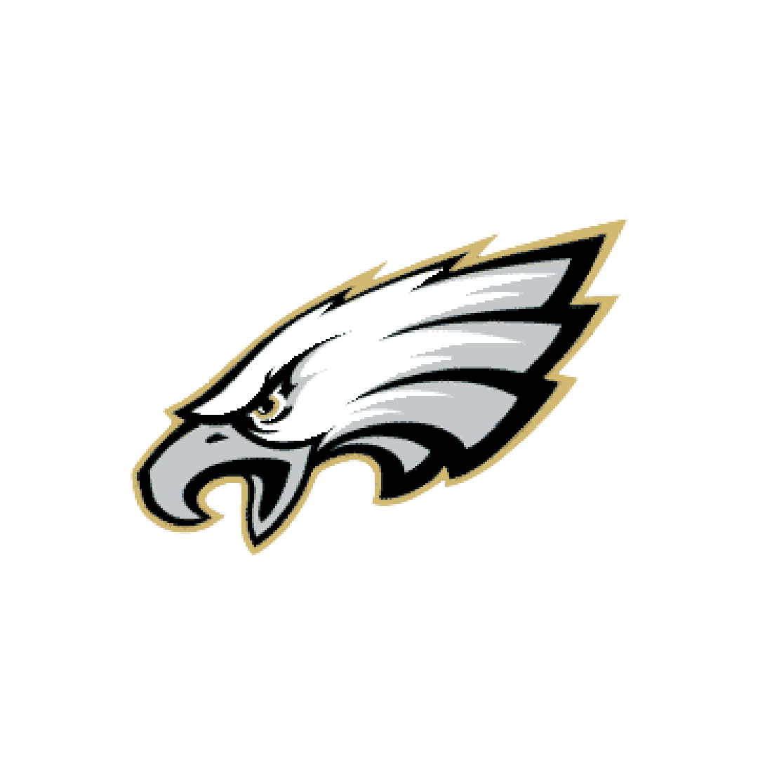 Northland Community School logo of an eagle's head with white feathers, black outline, and silver details, set against a black background.
