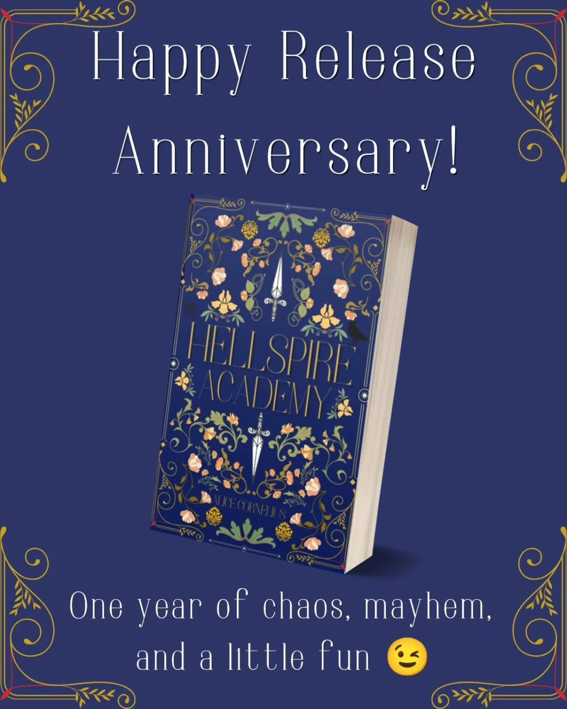 Eekkk!! Can't believe it's been 12months already since I self-published my first novel! 
I've learnt so much, and I'm so excited to bring you the second book of Hellspire very, very soon!! 

#thrillerromance #enemiestolovers ##aussieauthor #selfpubli