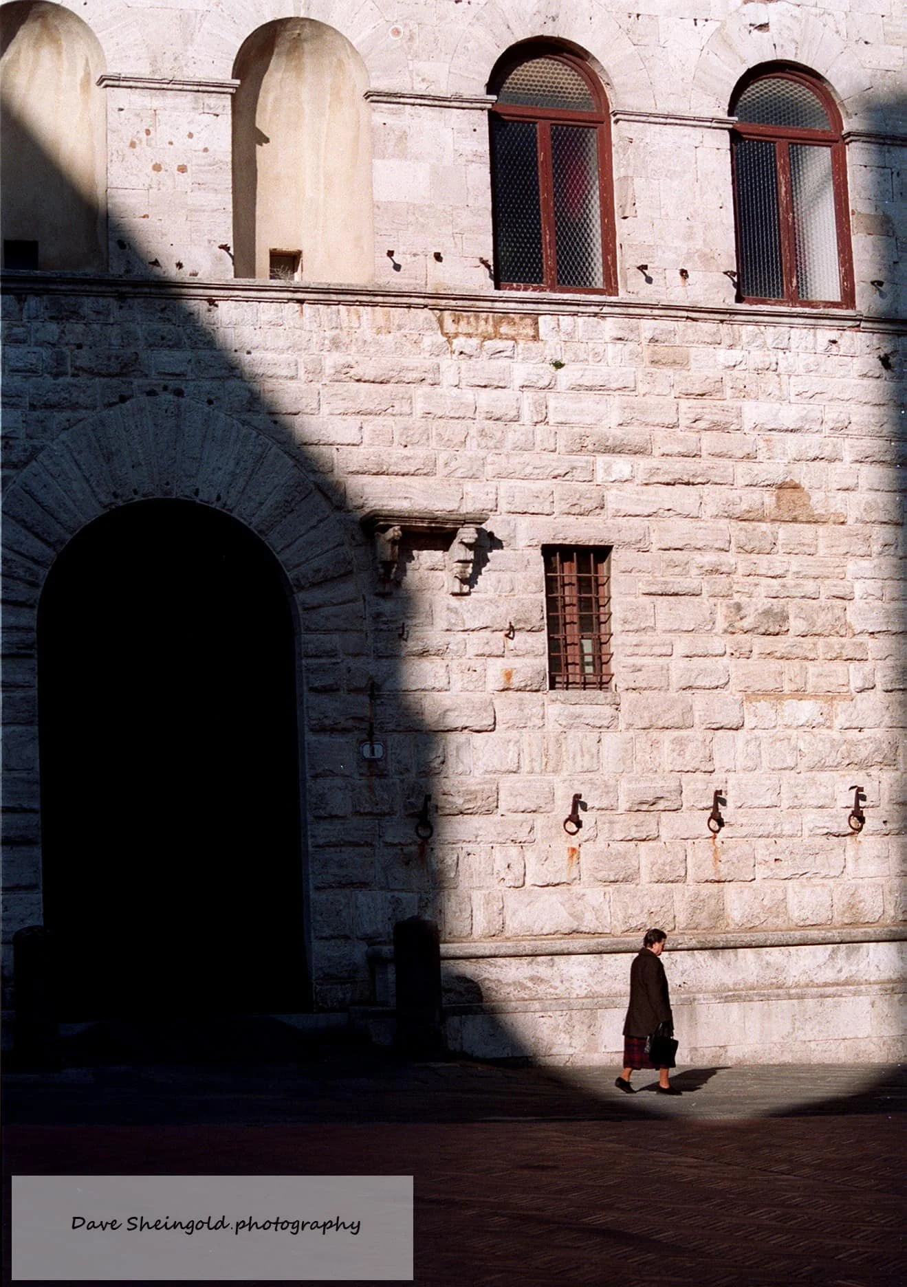Lone walker - Montepulciano, Italy