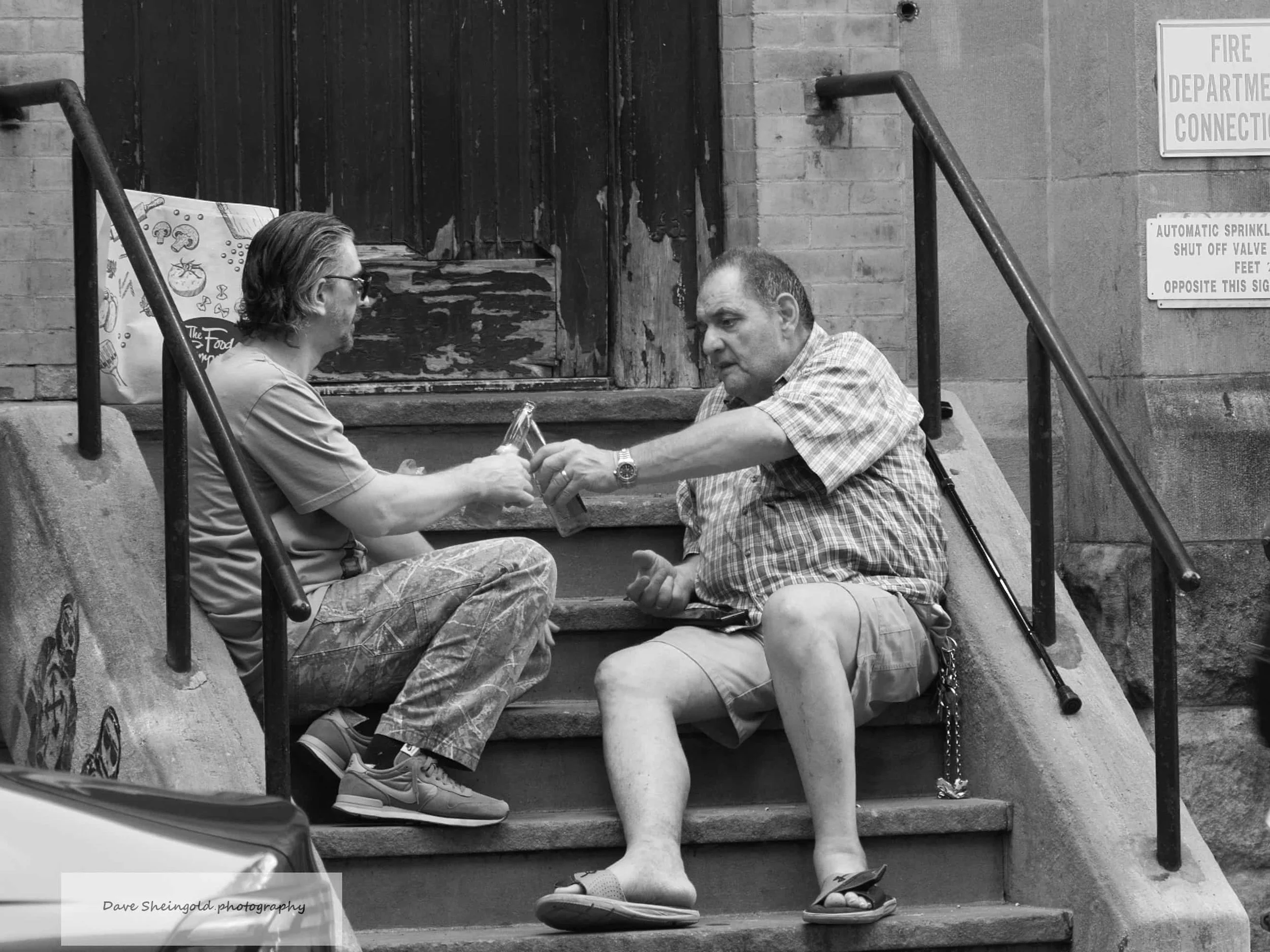 Stoop toast - New York City