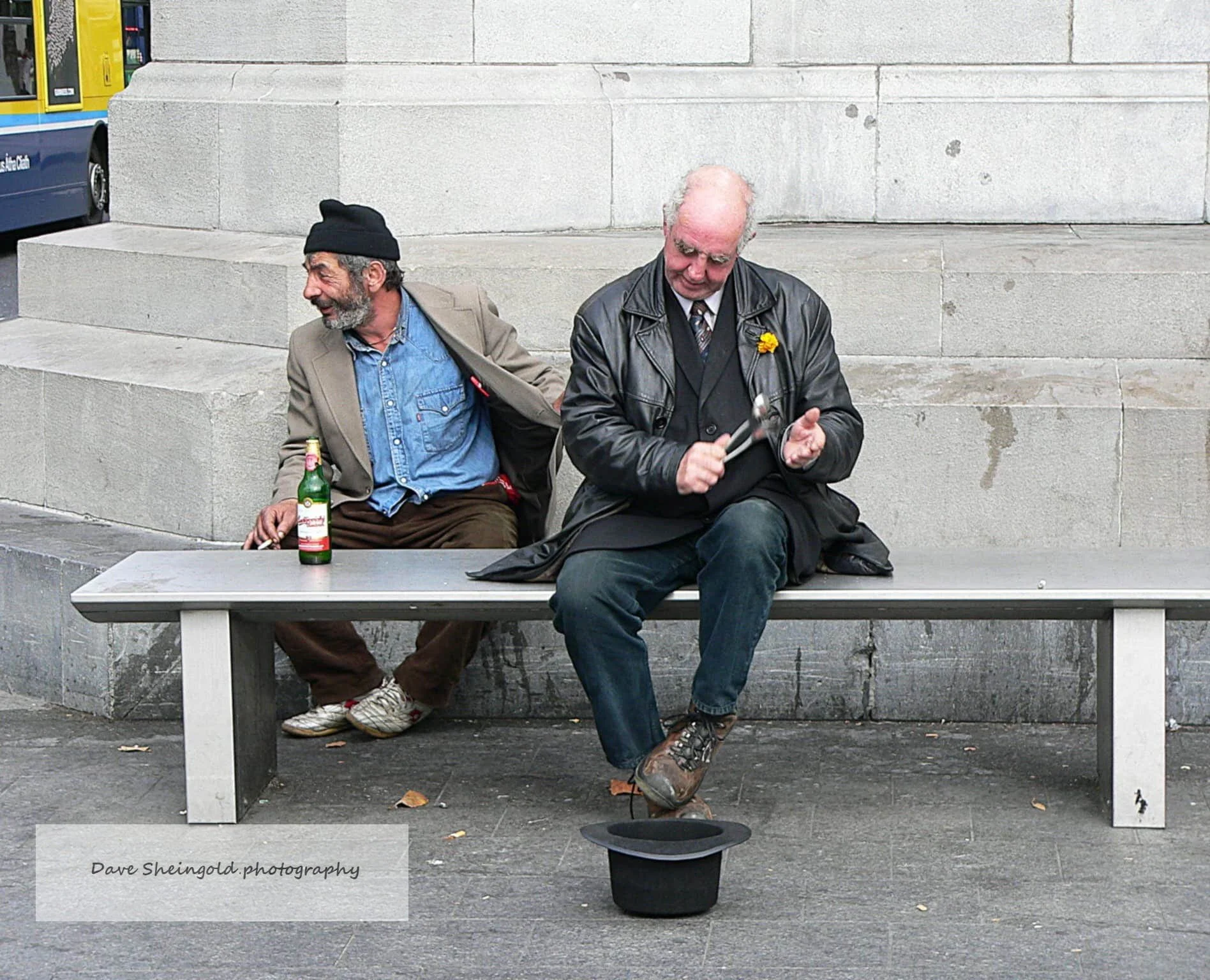 Spoon player and interloper - Dublin, Ireland