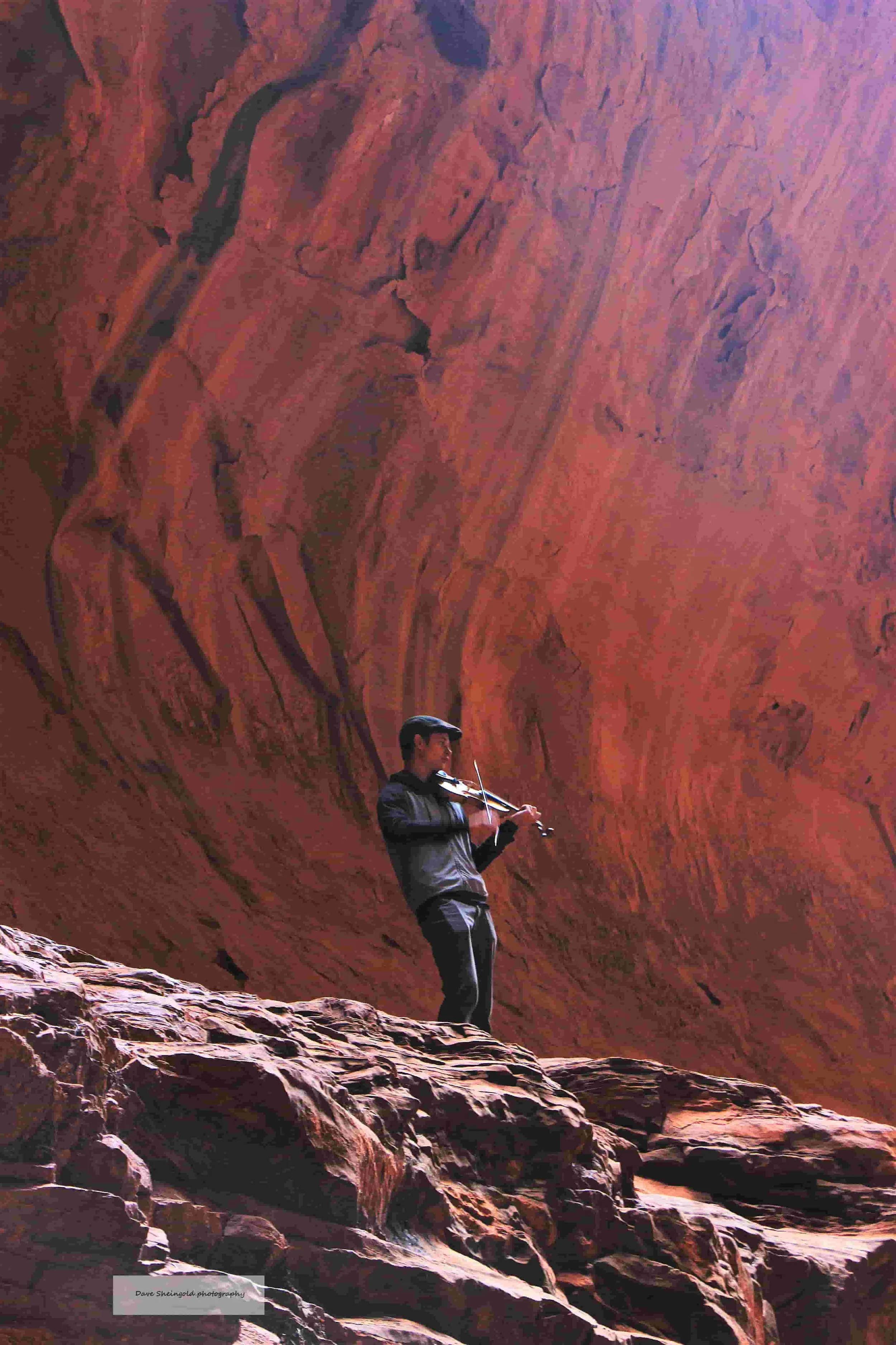 Musicians in Singer's Canyon, Grand Staircase-Escalante, Utah