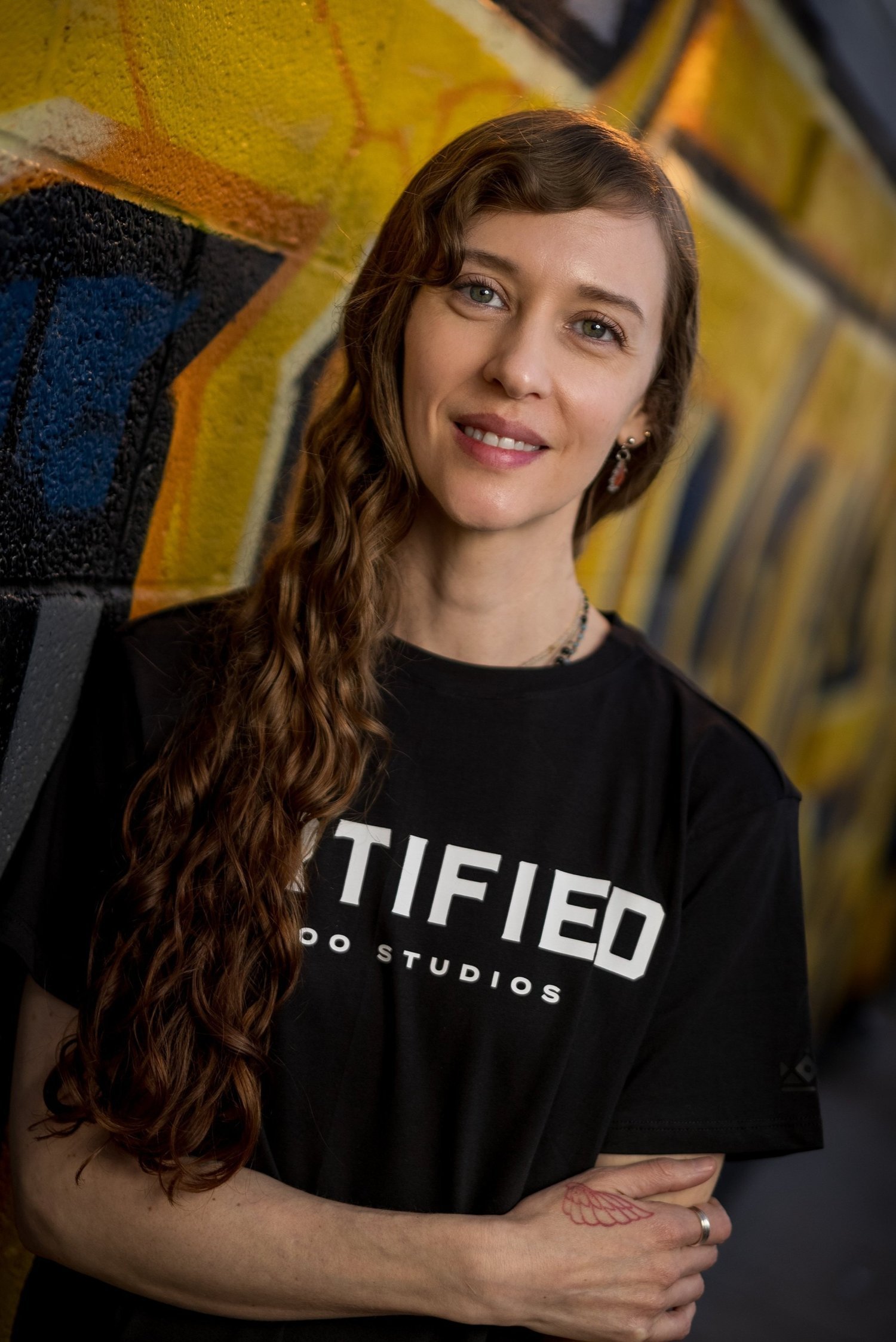 Photograph of a professional micro tattoo artist