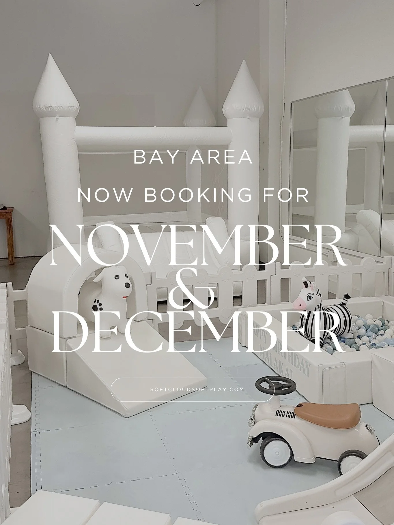 Bay Area✨ we&rsquo;re now booking for November &amp; December (and beyond) with limited availability in October! Don&rsquo;t wait spot fill up quick ☁️ Have a soft play set up for your next celebration- birthdays, baby showers, weddings &amp; more
-
