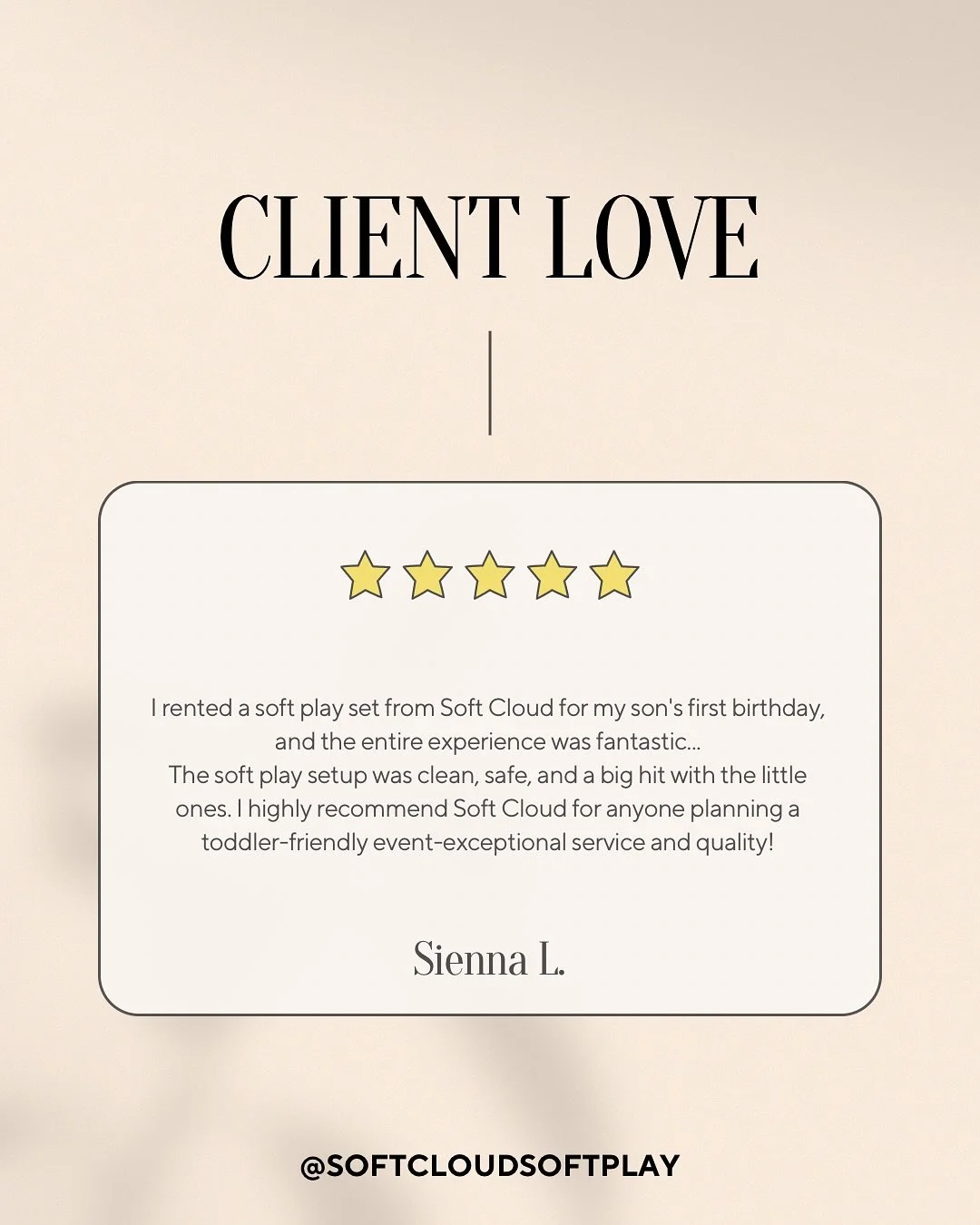 We love being a part of your little one&rsquo;s special day 💕 If we&rsquo;ve had the joy of setting up for you, we&rsquo;d be so grateful if you left us a review! Your feedback helps us grow and continue bringing magical play moments to families acr