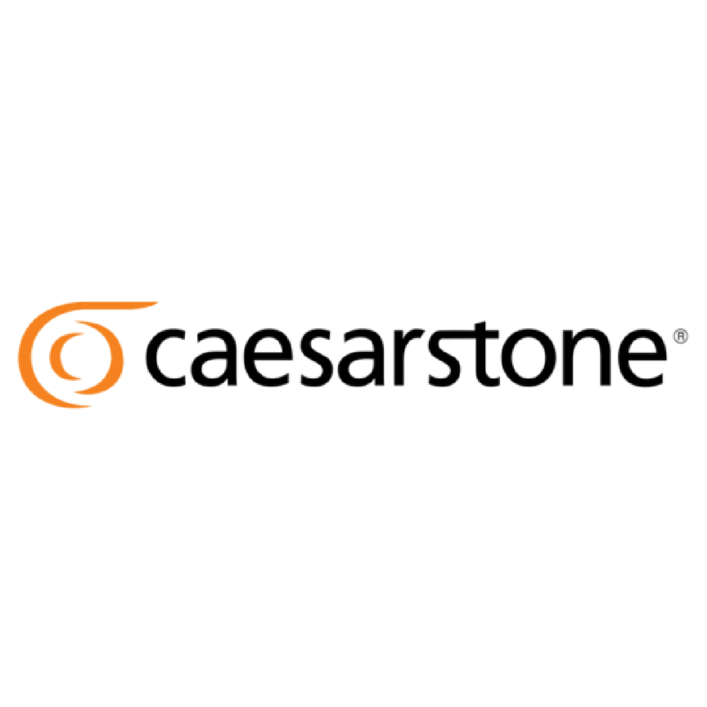 Caesarstone logo in black and orange