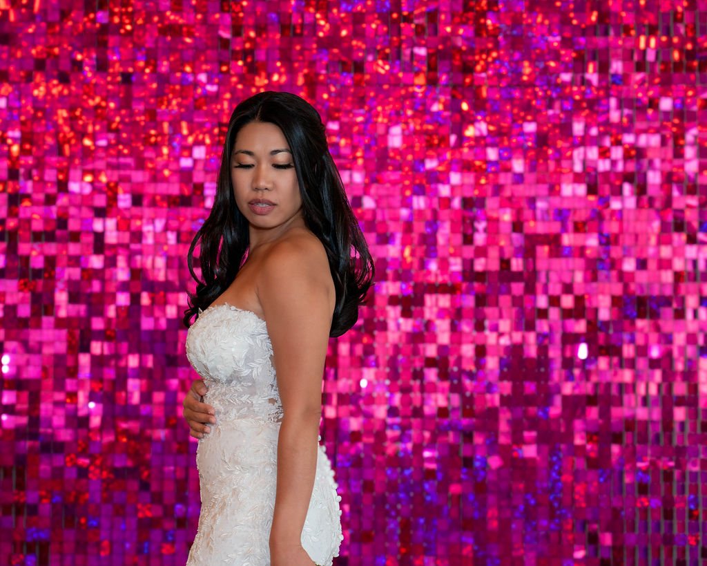 Pink Shimmer Wall $200 (Photo by 5280CO.Photography)