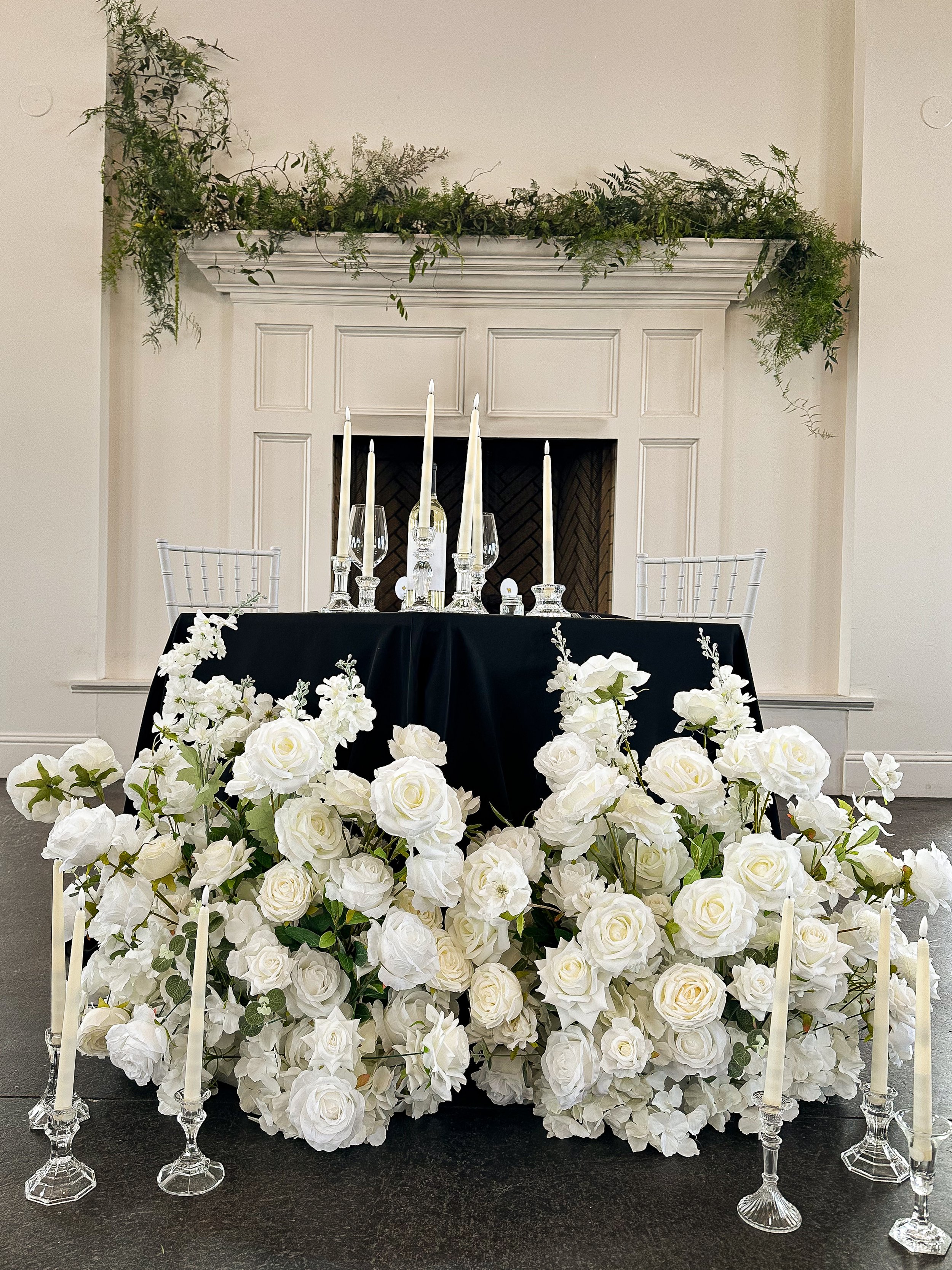 White Aisle Flowers $50 Each
