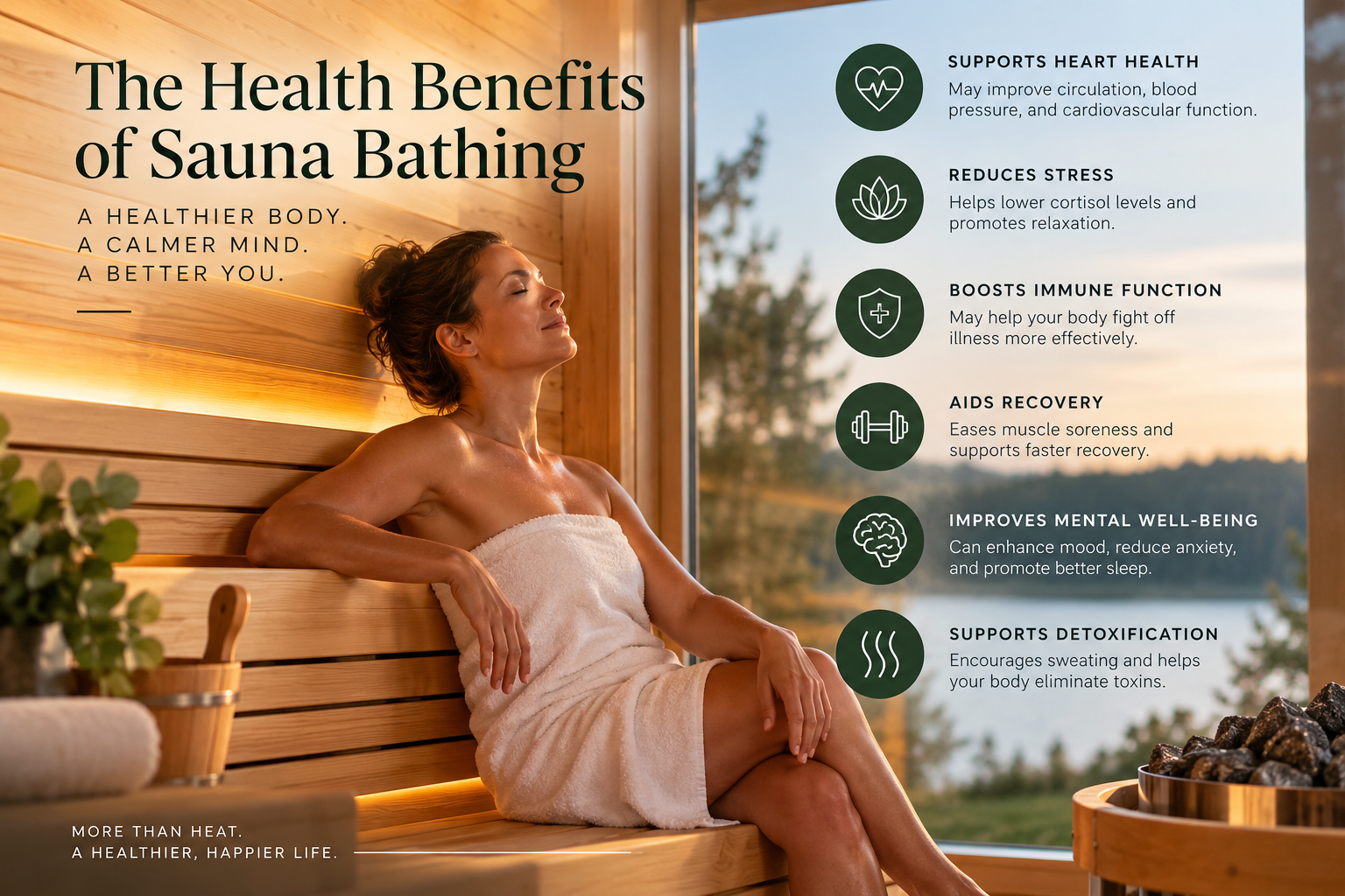The Health Benefits of Sauna Bathing  |  Research Guide