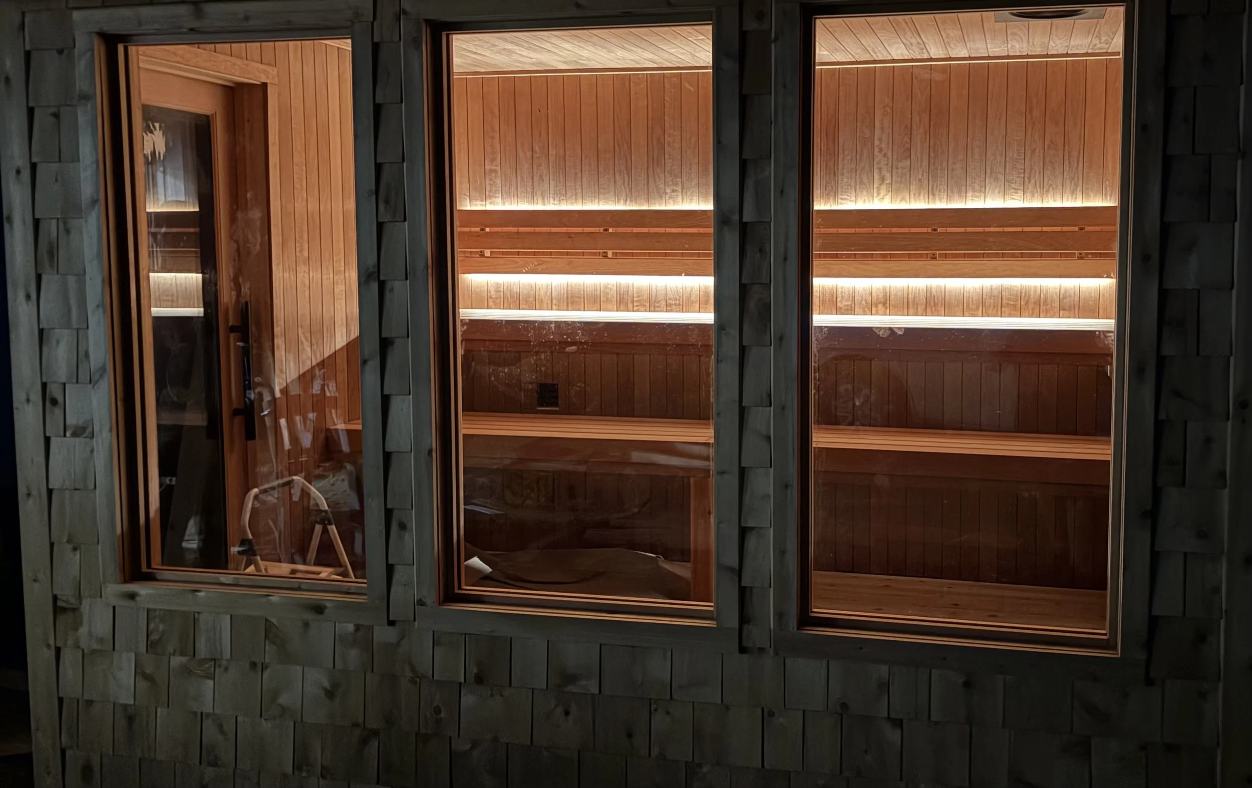 Charlevoix Boathouse Sauna_exterior 2 lights.jpeg