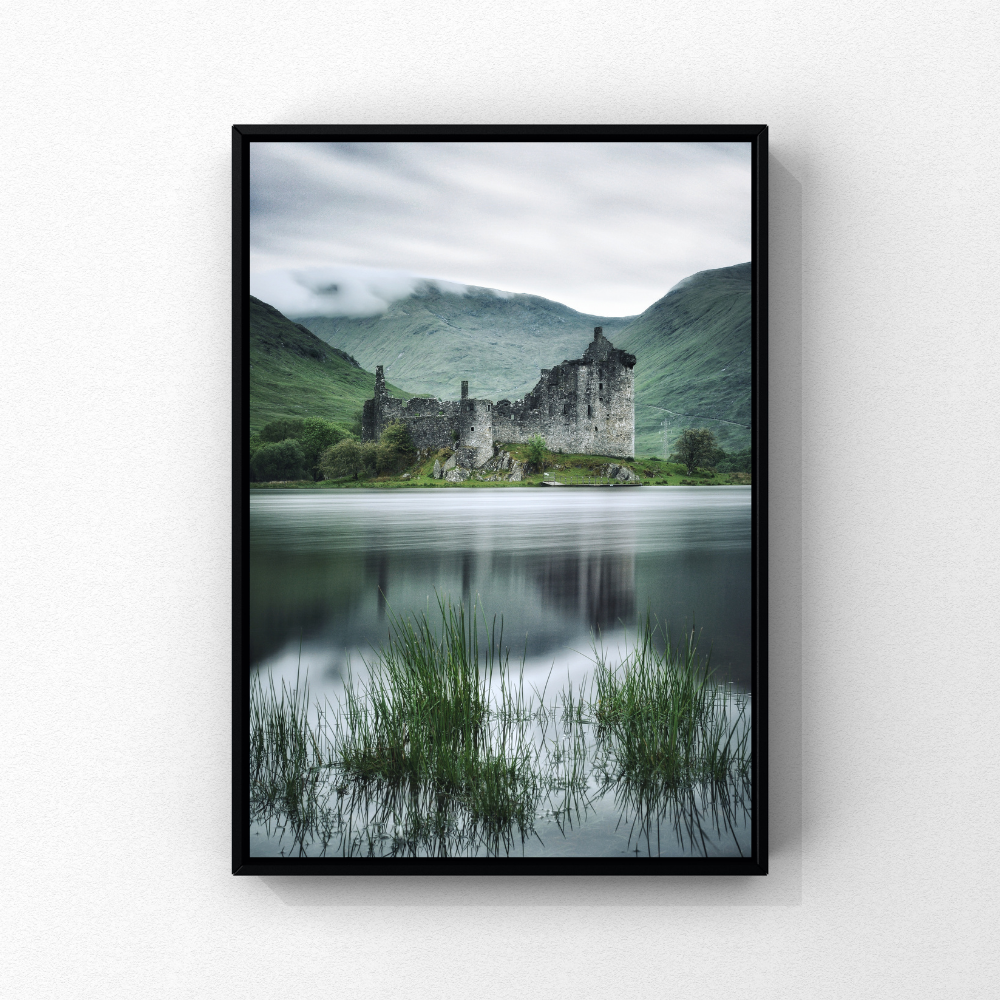 Kilchurn Castle reflected in Loch Awe, Scottish Highlands