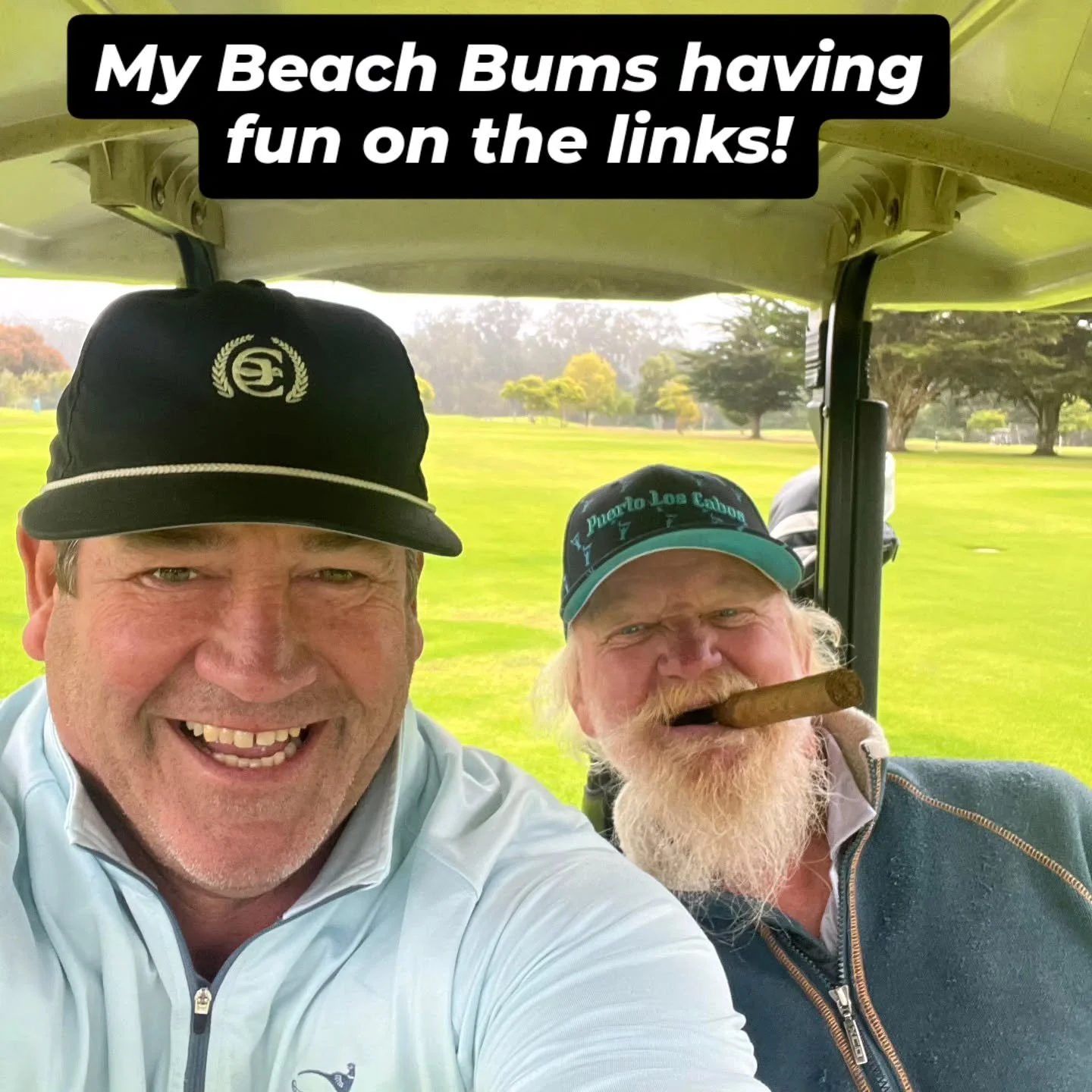 Talk about a scramble....the boys are loose on the course! Someone check the scorecard