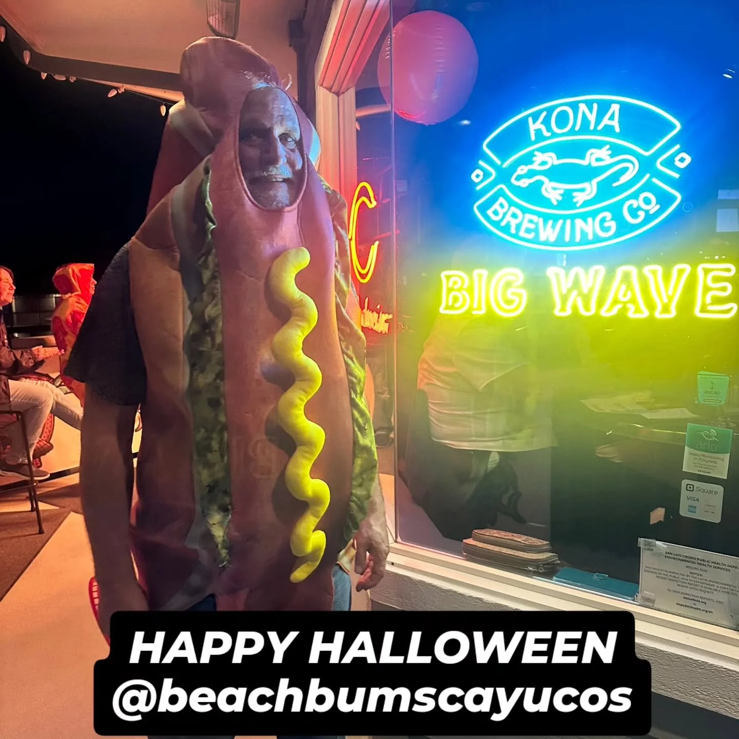 Don't be a weiner...come on down tonight and spool out with us..Best costumes prizes...World Series Game 6 starts at 5 PM on the largest TV screen in Cayucos!
