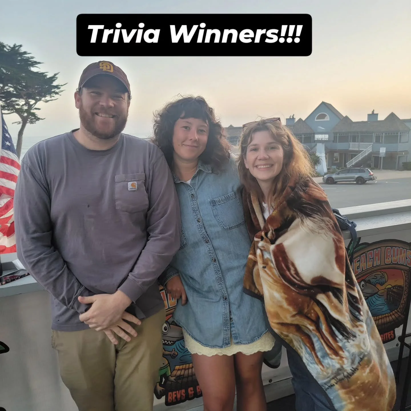 Congrats to team Outside Cats...winners of last night's trivia! Way to go Jack...Maris and Rose...see everyone in the Fall...enjoy your summer!