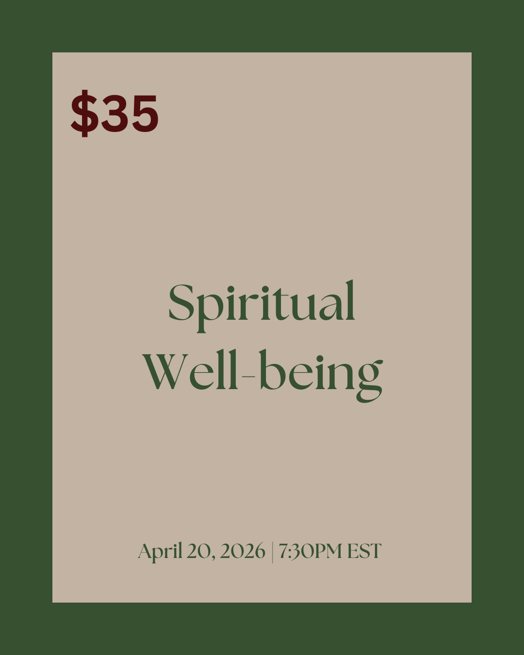 Spiritual Well-Being