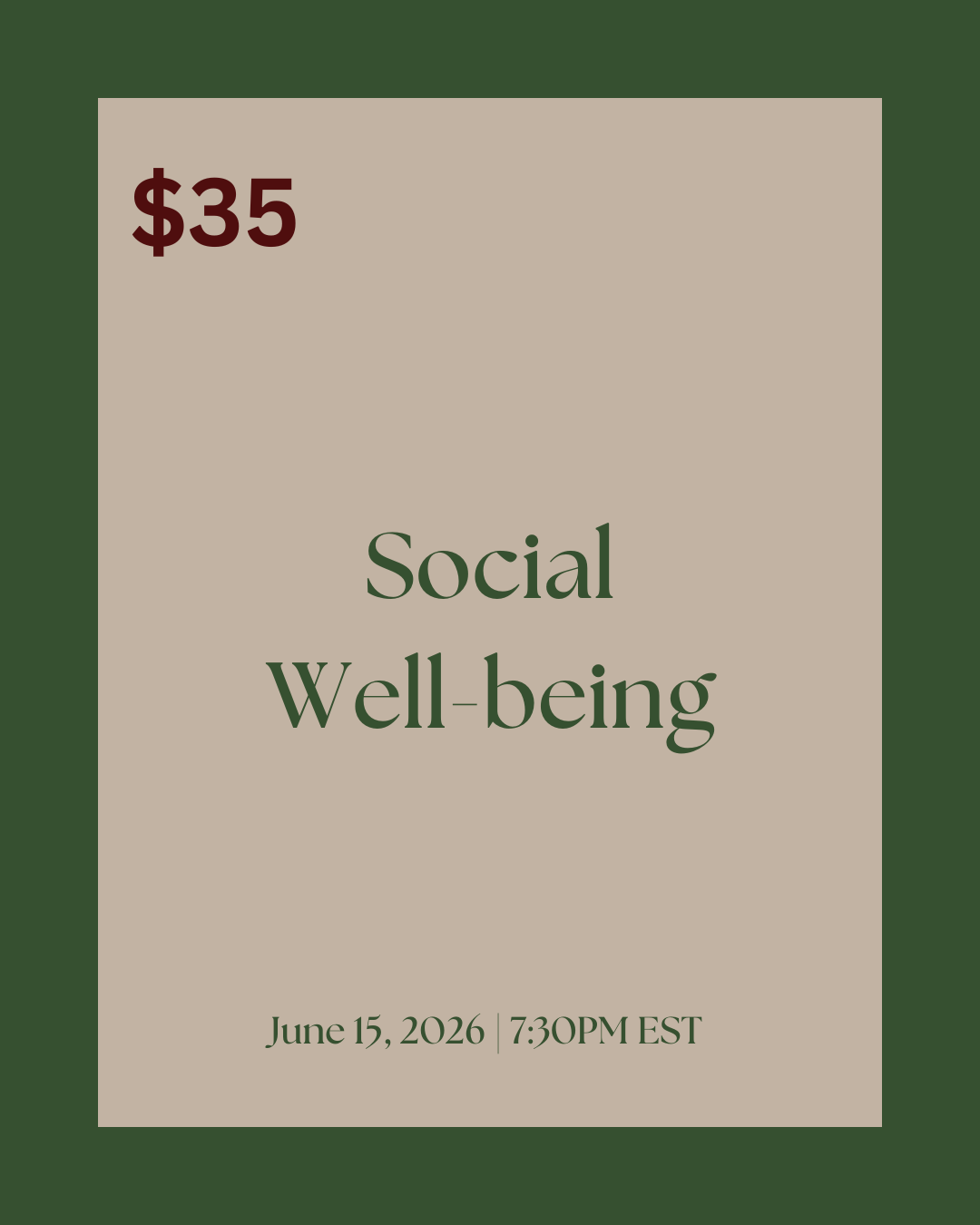 Social  Well-Being