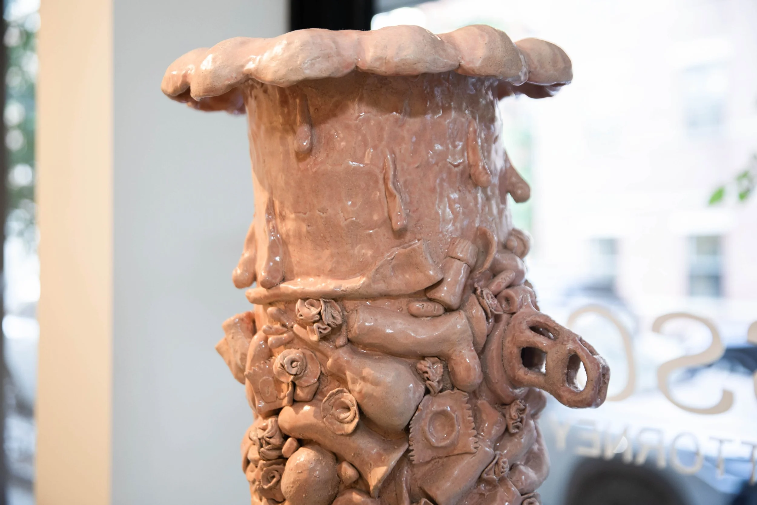 Tucker Claxton
Harmonious release  (detail)
2024
Cone 6 ceramic
34 x 11x 11 in
86.36 x 27.94 x 27.94 cm