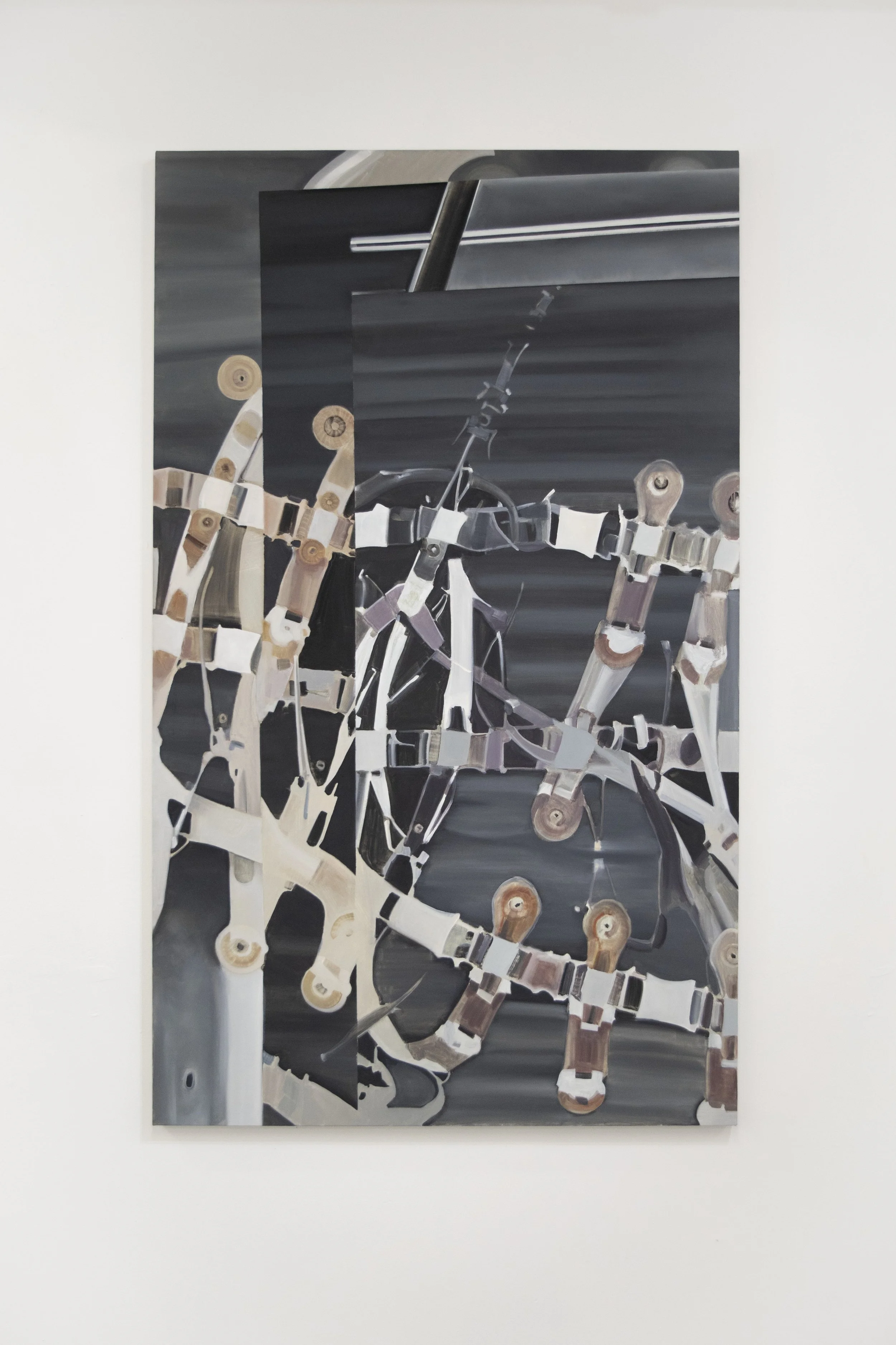 Parker Conrad  
 Possible Unconscious Resistance to the Will of the Surgeon 
2026
Oil on canvas
60 x 36 inches
152.4 x 91.44 cm
PC Z2

