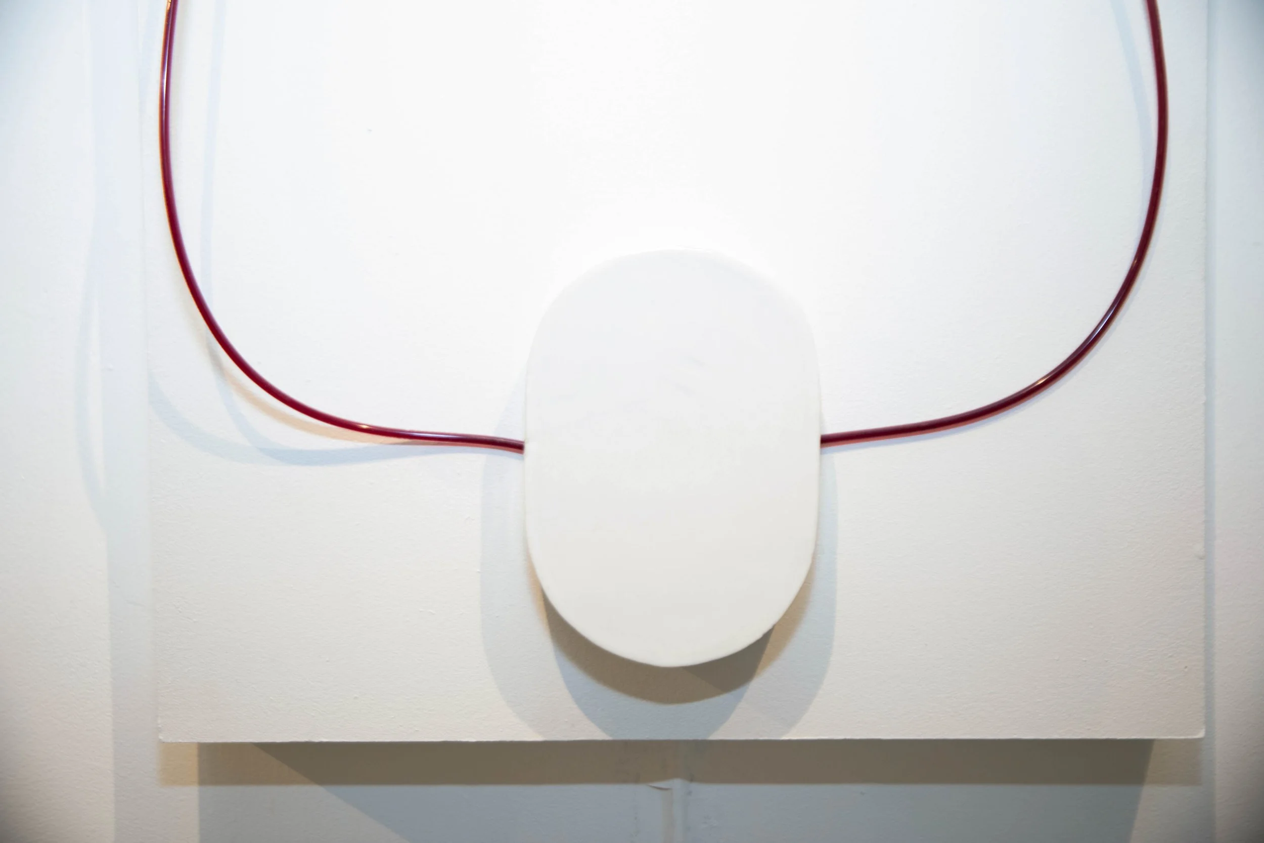 Patrick Bell
Pump (detail)
2025
IV bags, peristaltic pump, acrylic tubing, ceramic
36 x 24 x 48 in
91.44 x 60.96 x 121.92 cm